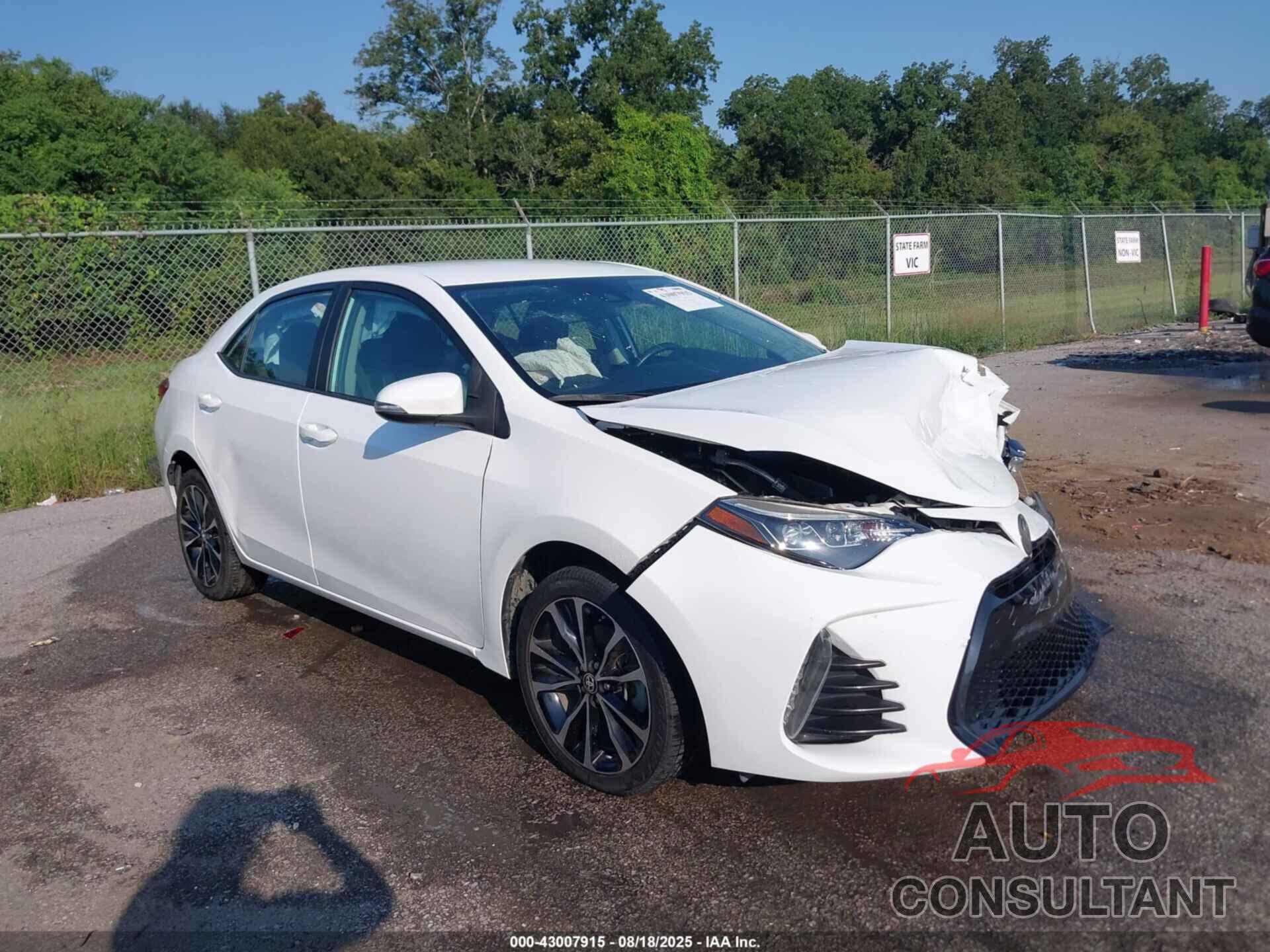 TOYOTA COROLLA 2019 - 5YFBURHE9KP919764