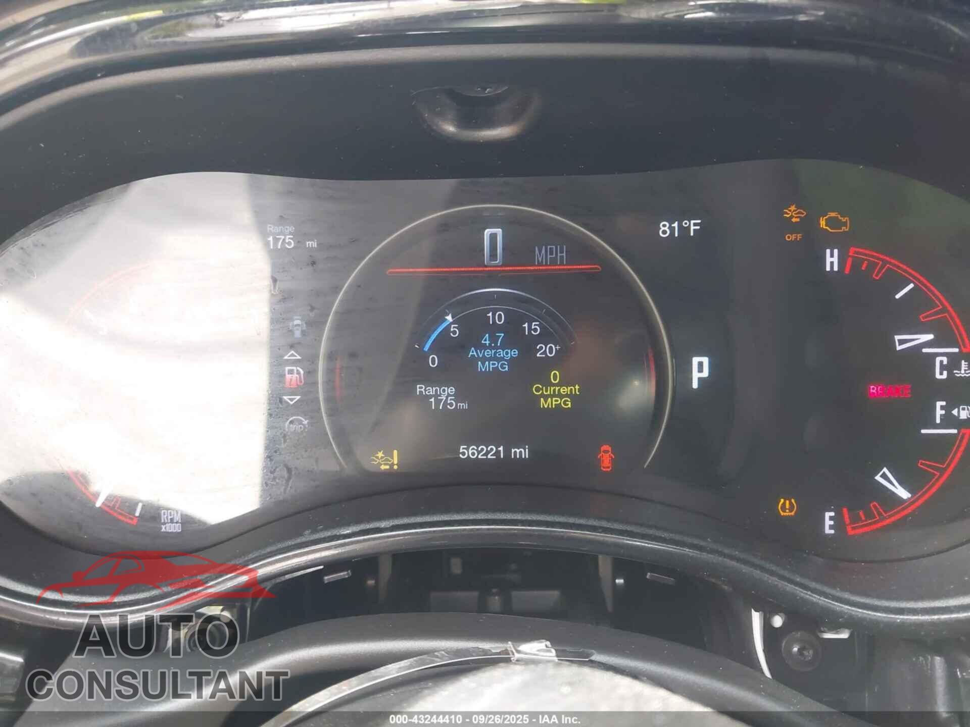 DODGE DURANGO 2021 - 1C4SDJCT2MC800957