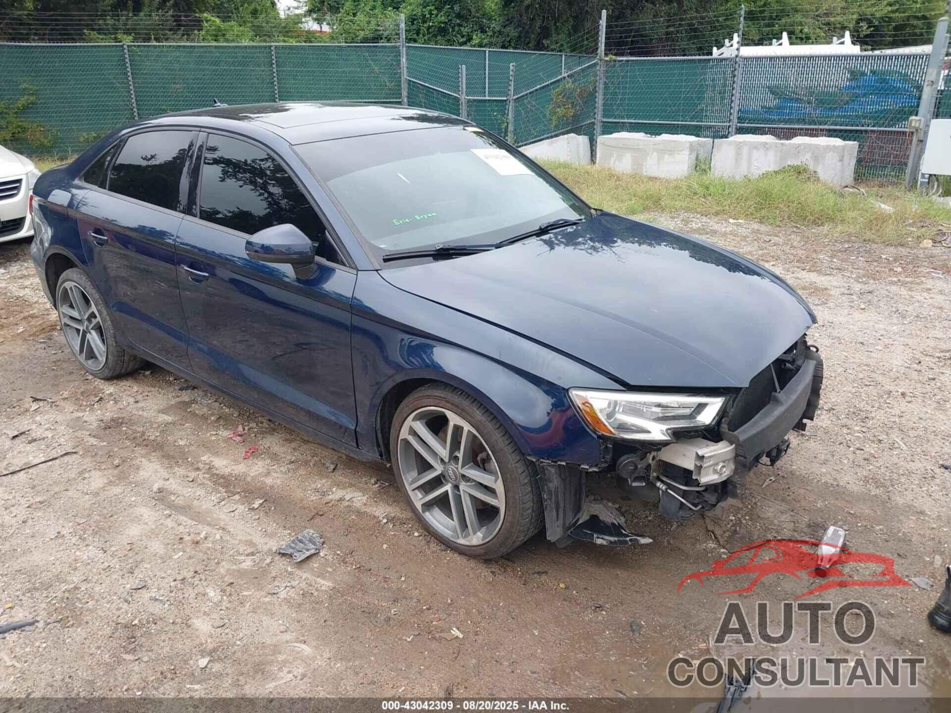 AUDI A3 2017 - WAUB8GFF4H1027081
