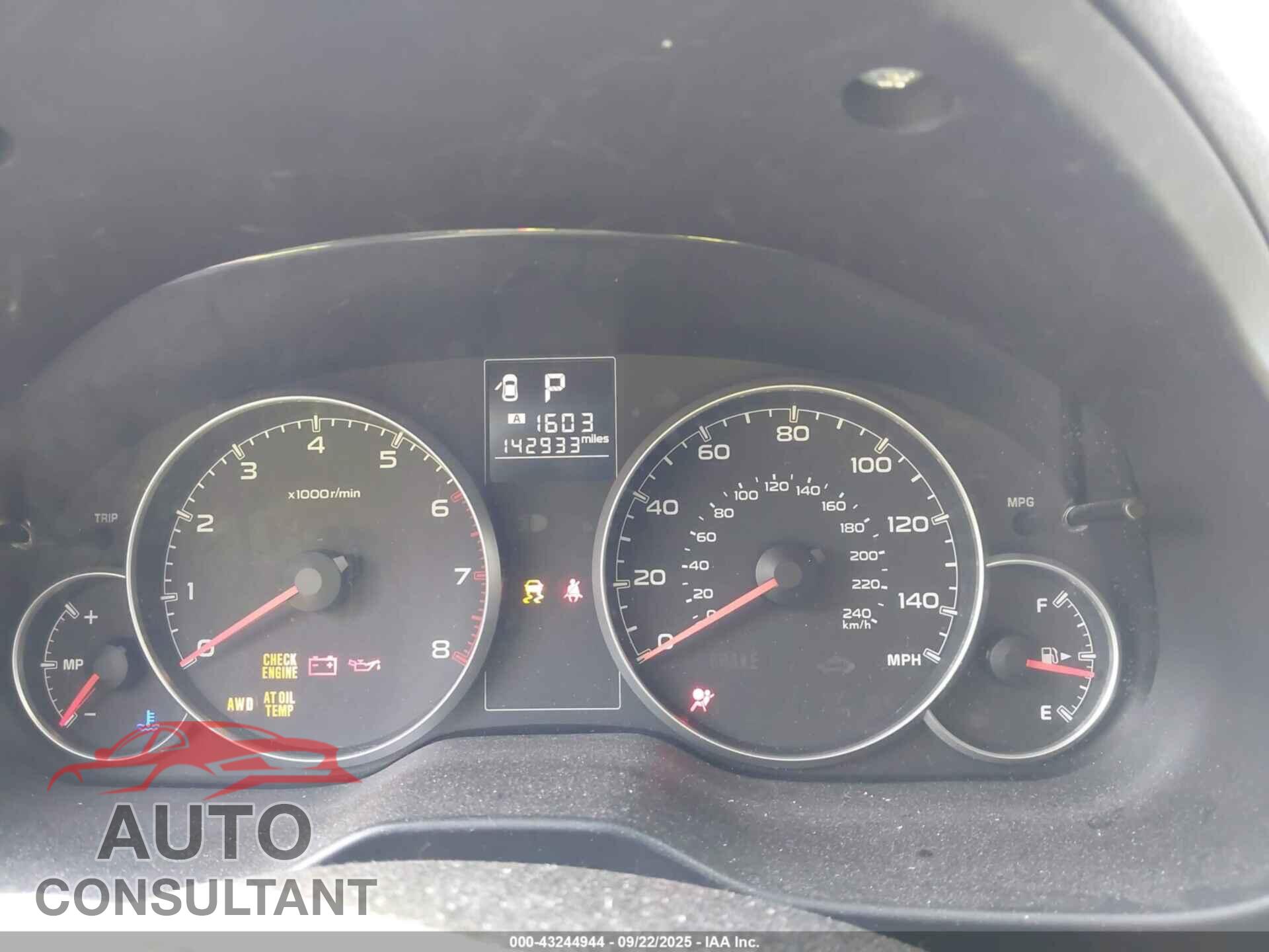 SUBARU OUTBACK 2013 - 4S4BRBCC2D3232048