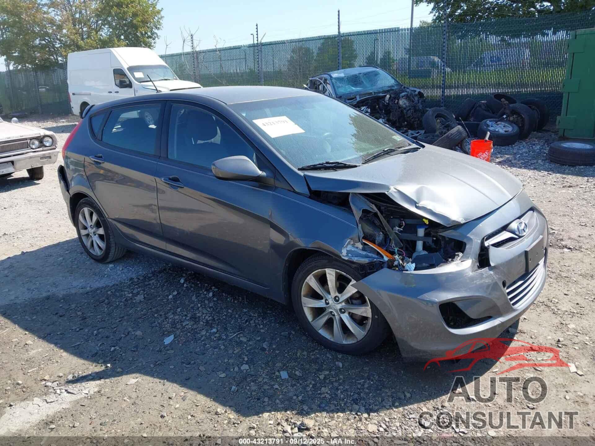 HYUNDAI ACCENT 2012 - KMHCU5AE0CU009105