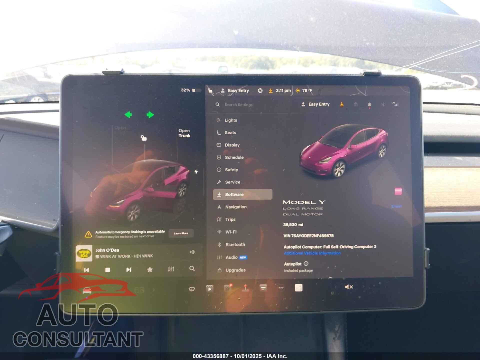 TESLA MODEL Y 2022 - 7SAYGDEE2NF459875