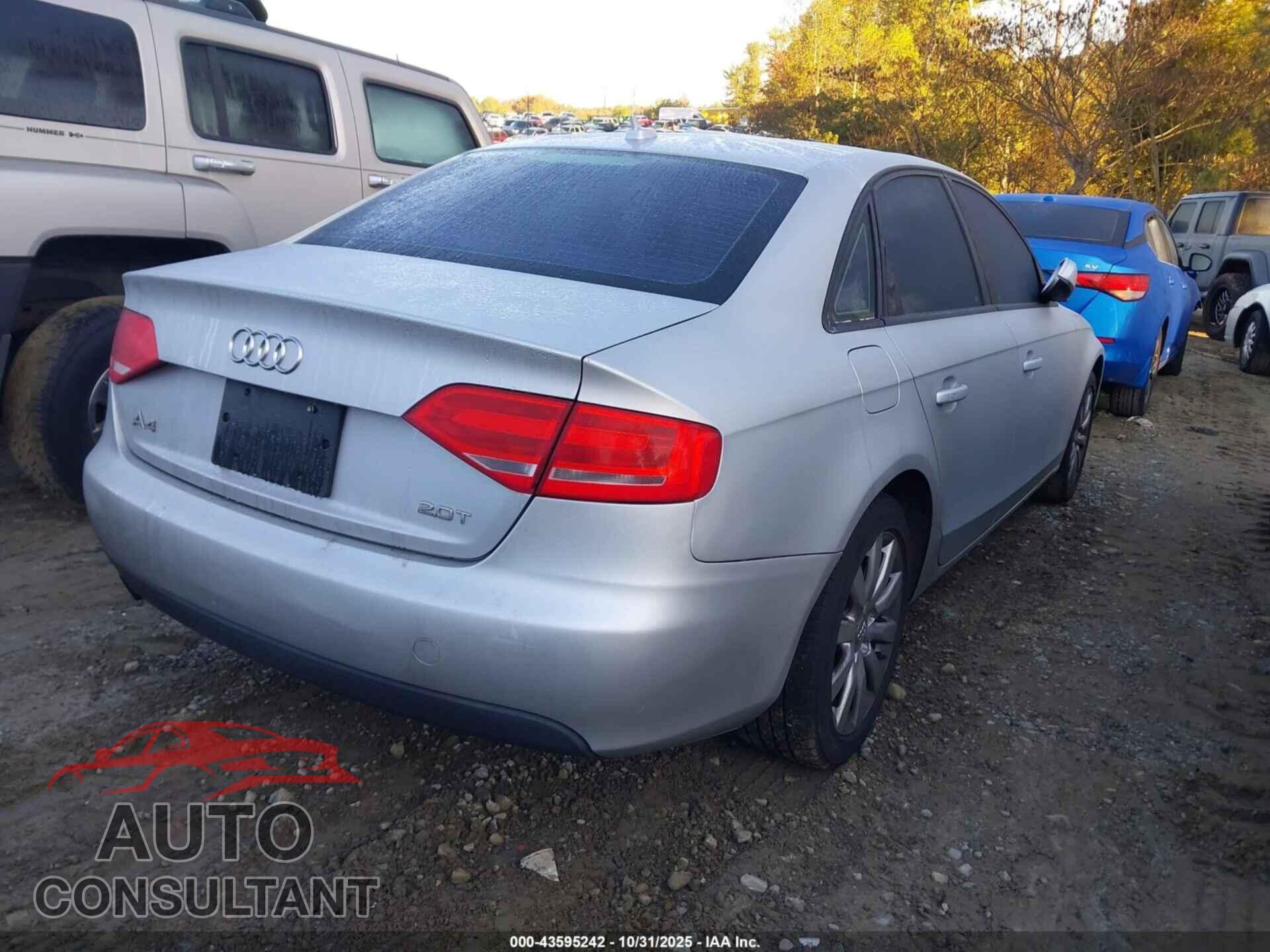 AUDI A4 2012 - WAUAFAFL6CA048558