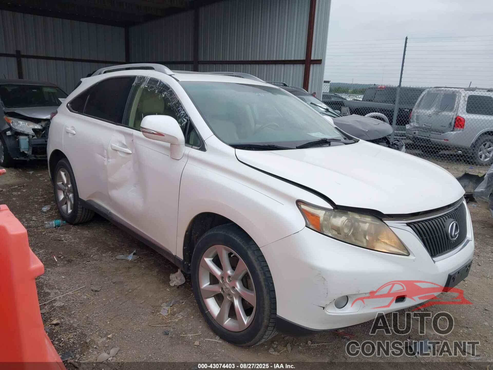 LEXUS RX 350 2010 - JTJZK1BA2A2405504