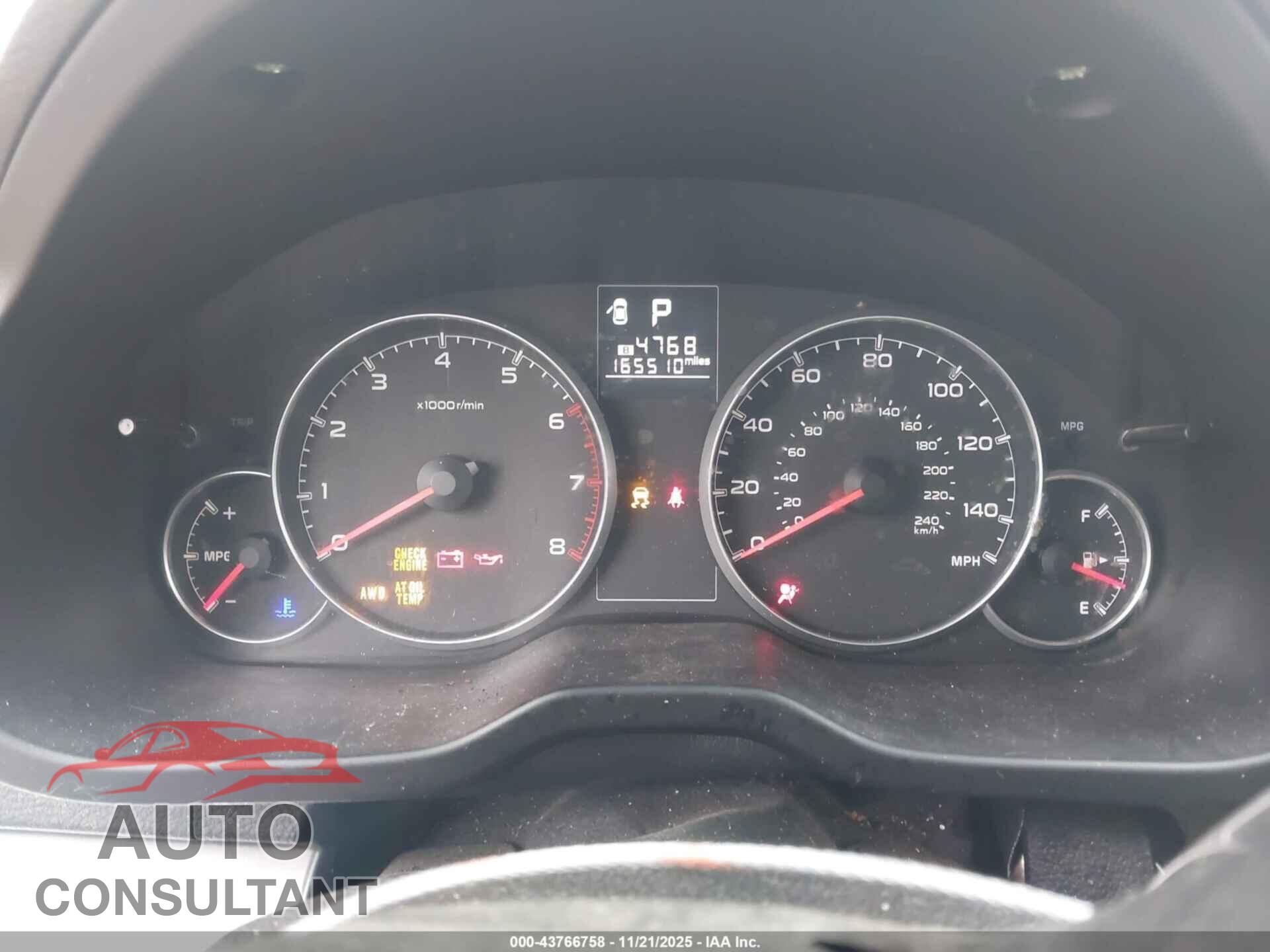 SUBARU OUTBACK 2014 - 4S4BRBCC4E3268776
