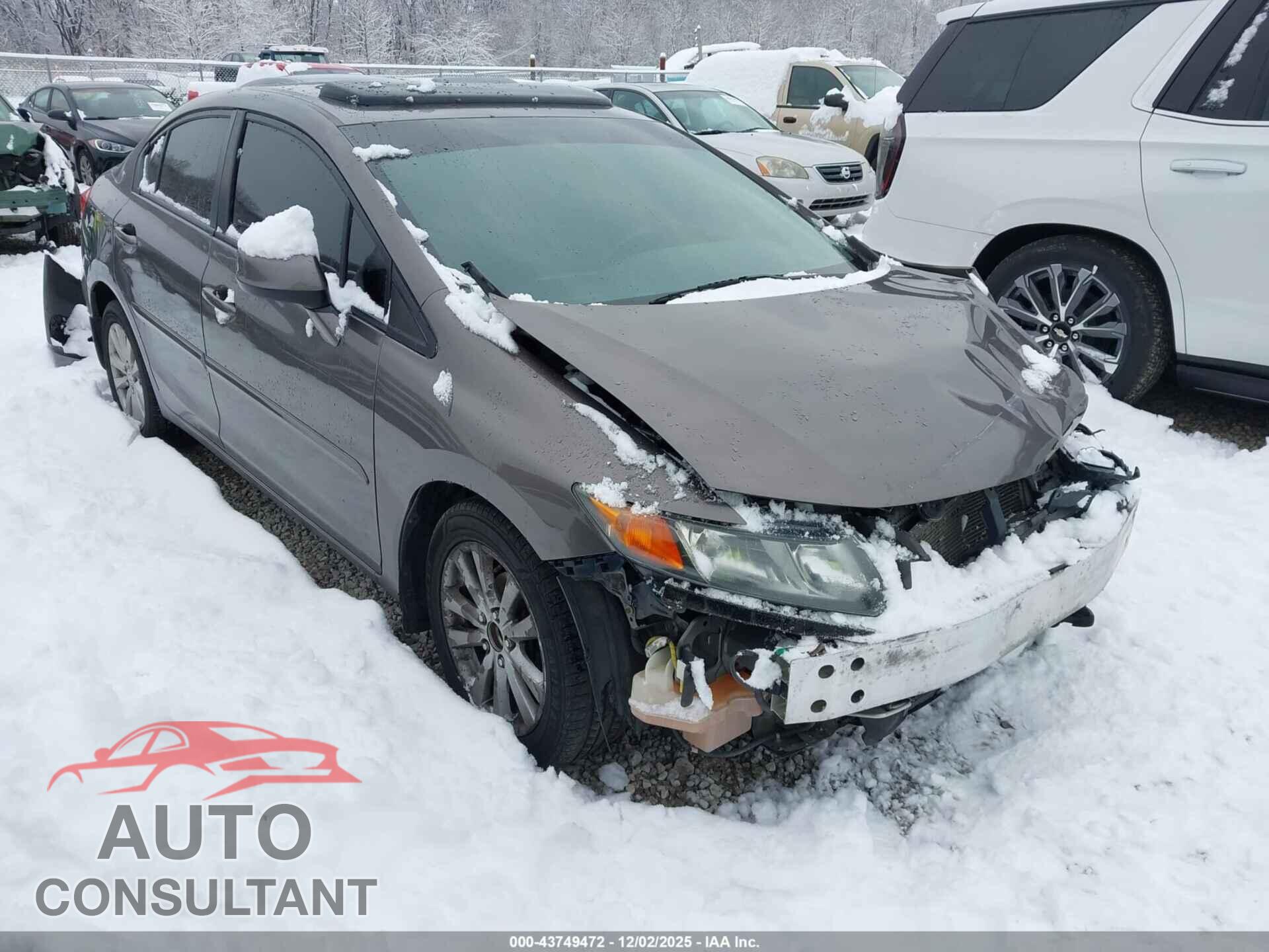 HONDA CIVIC 2012 - 19XFB2F90CE012957