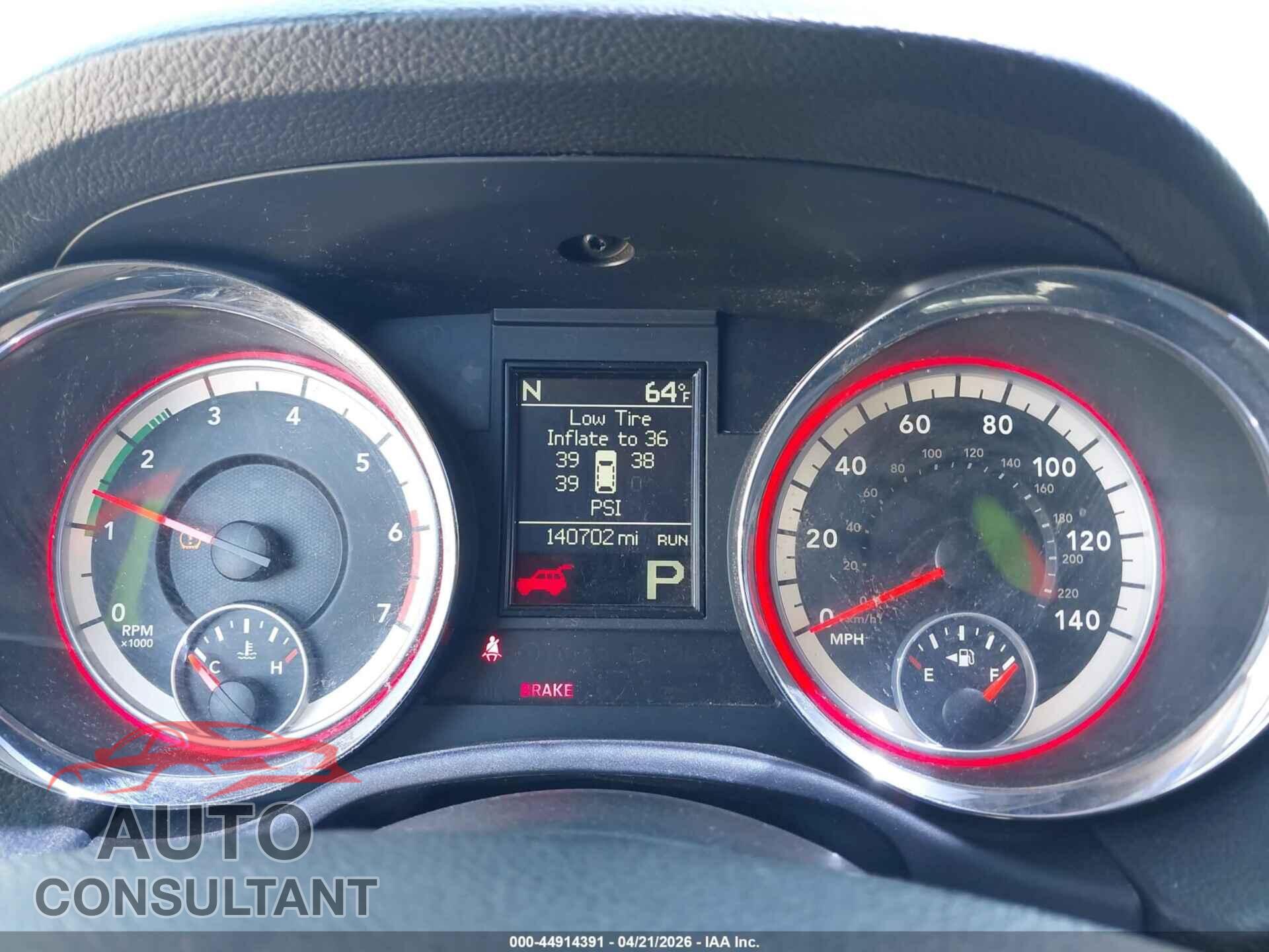 DODGE DURANGO 2013 - 1C4SDJET2DC688416