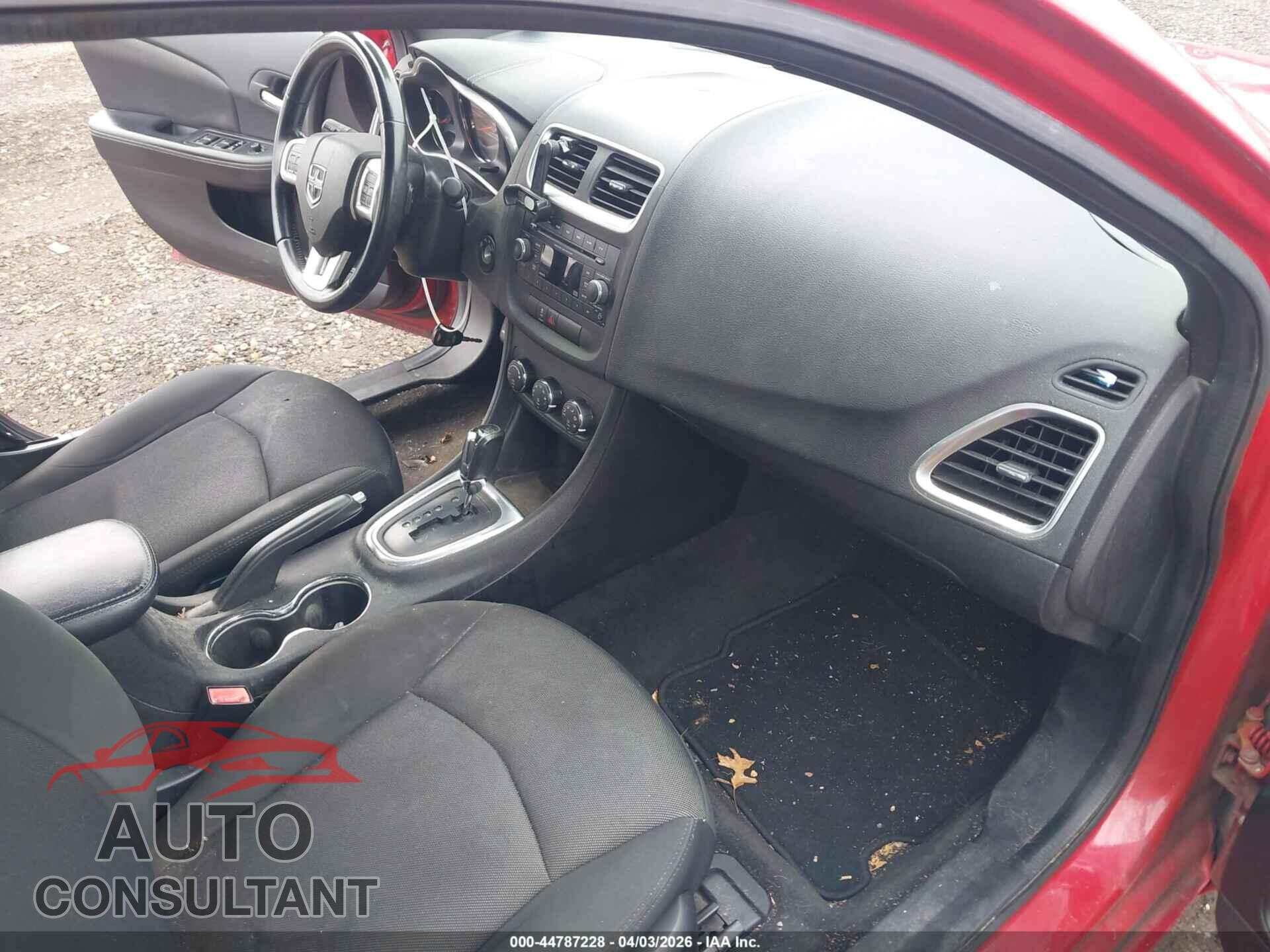 DODGE AVENGER 2013 - 1C3CDZCB9DN662076