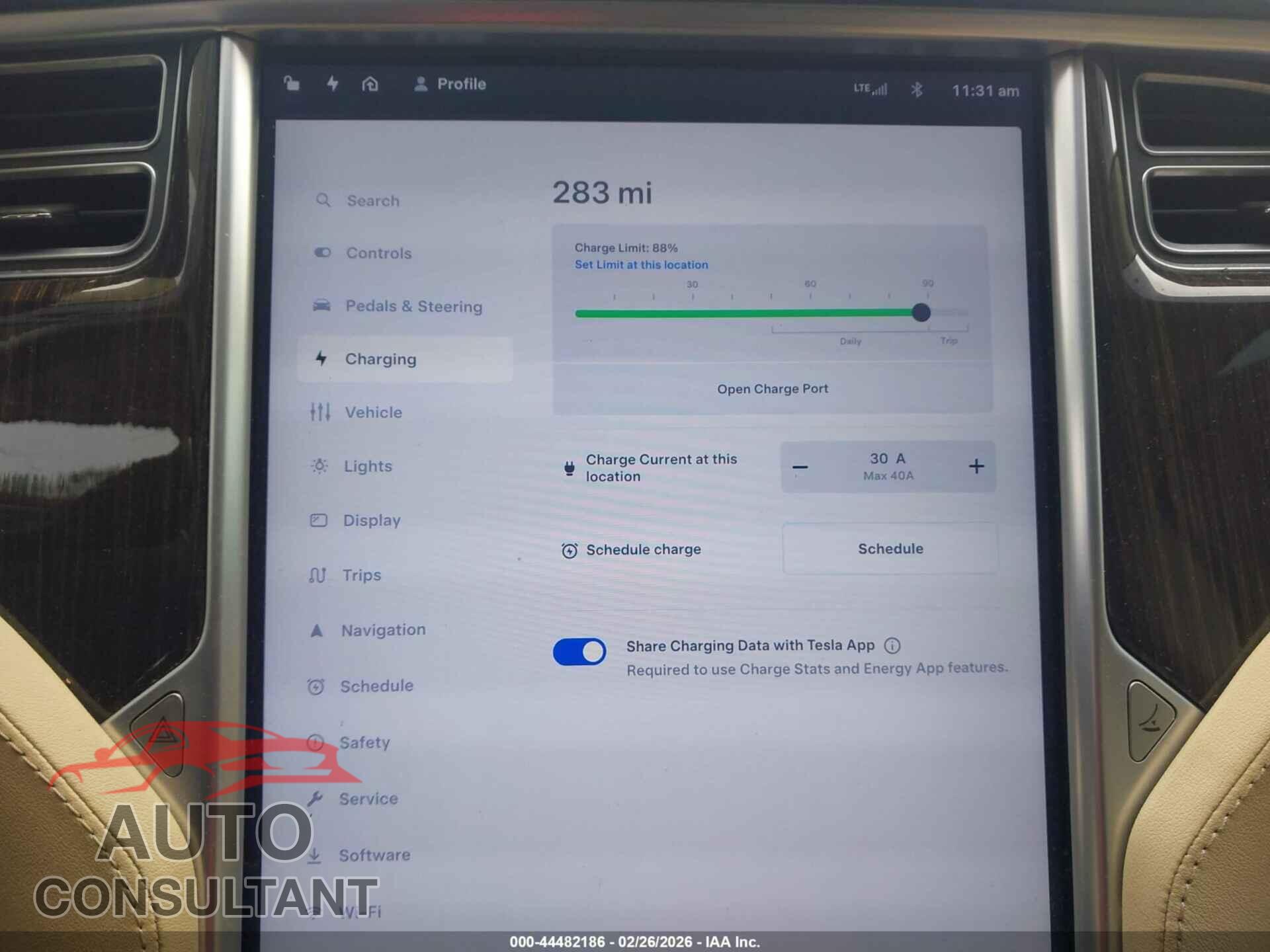 TESLA MODEL S 2013 - 5YJSA1CN2DFP22614