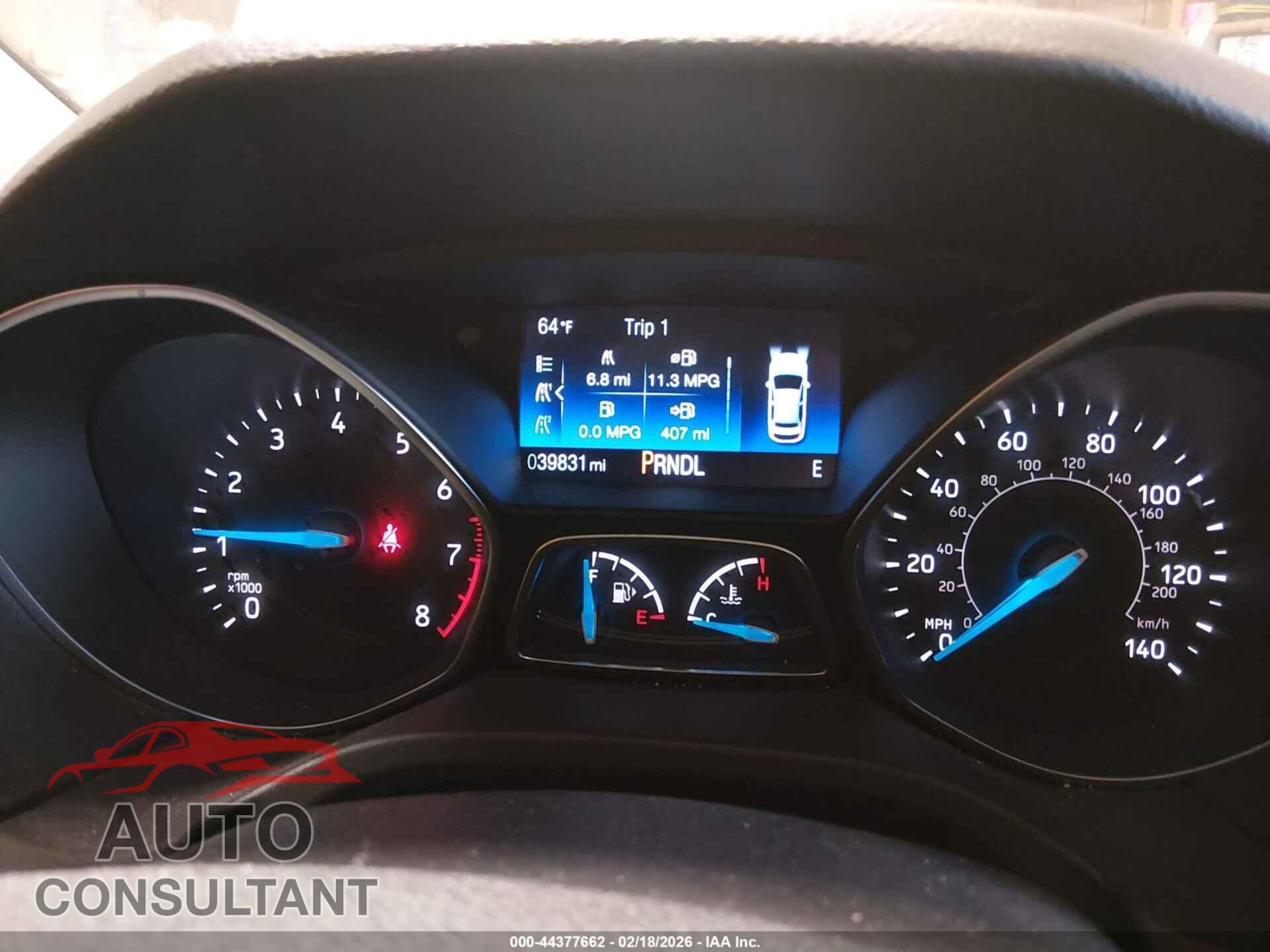 FORD FOCUS 2017 - 1FADP3F21HL320225