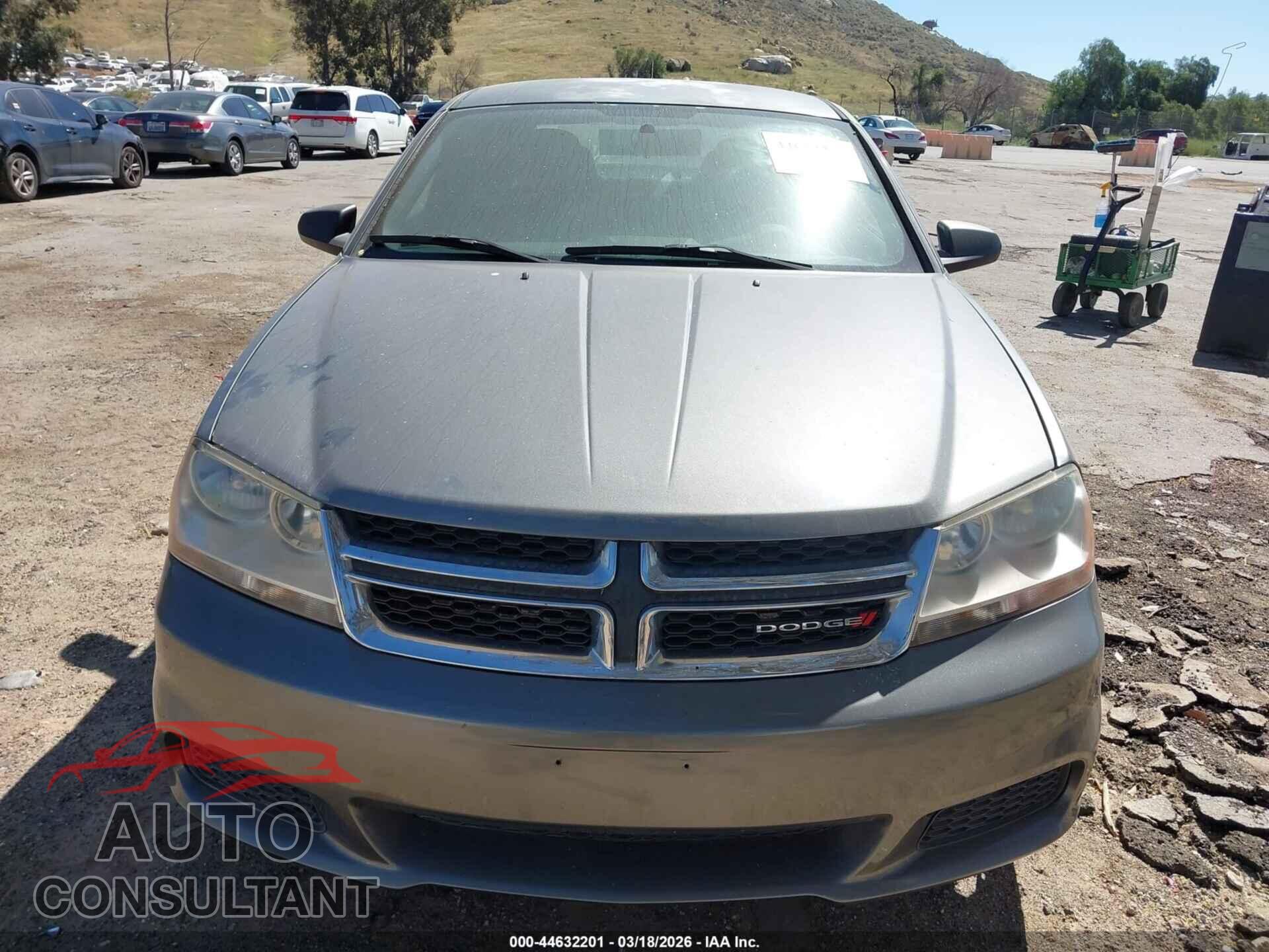 DODGE AVENGER 2013 - 1C3CDZAB8DN566345