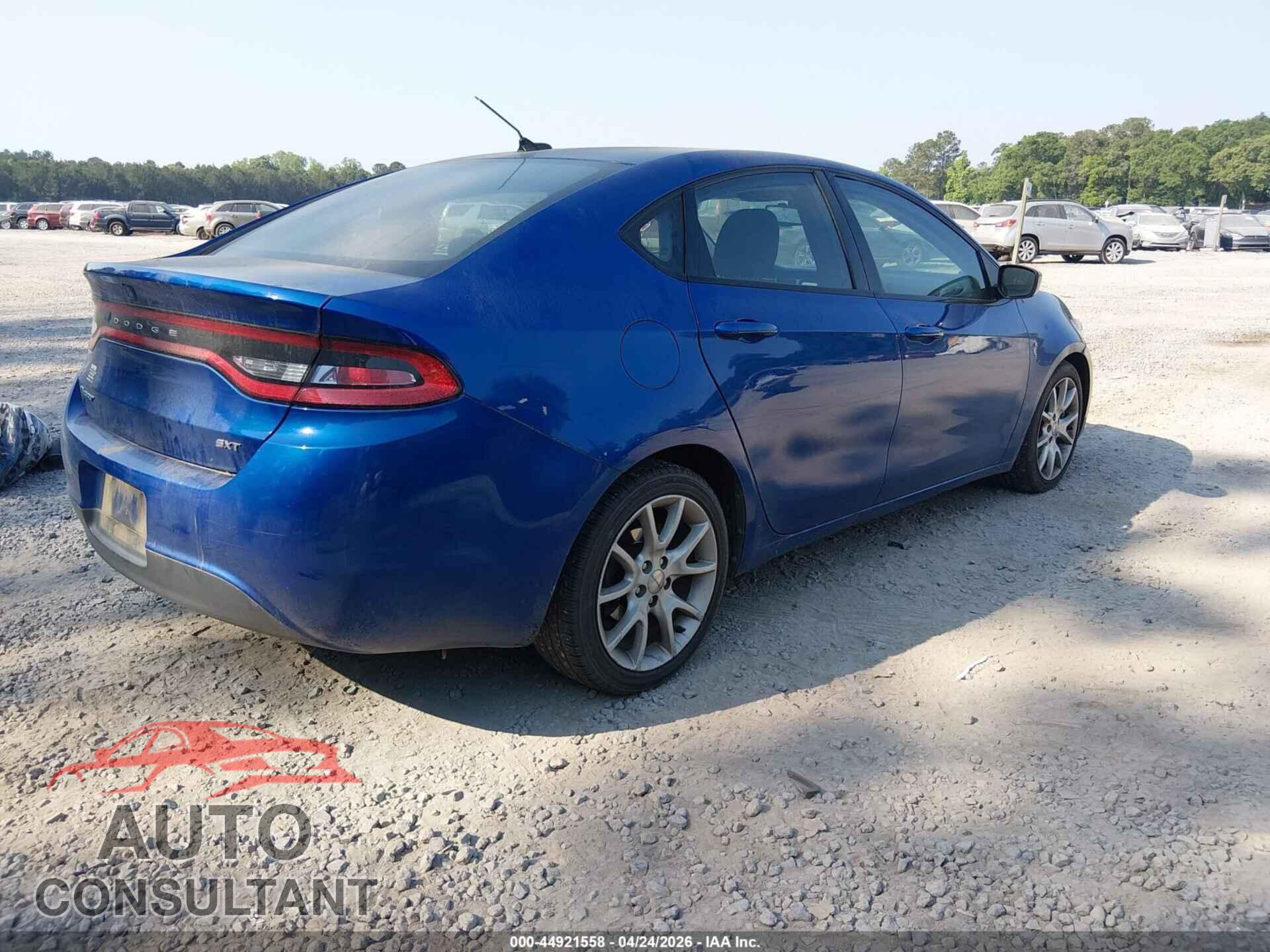 DODGE DART 2013 - 1C3CDFBA9DD226258