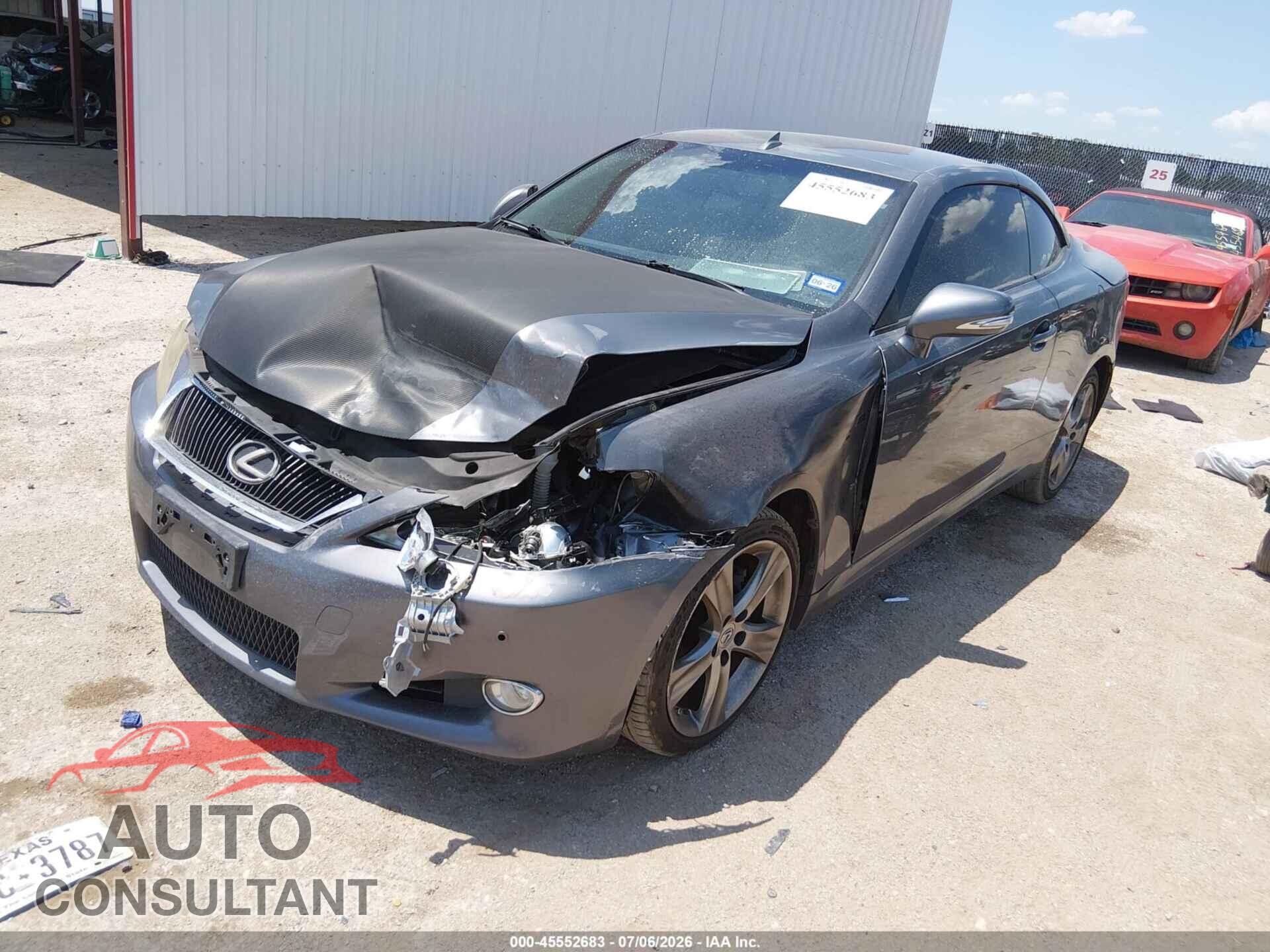 LEXUS IS 250C 2012 - JTHFF2C26C2521507