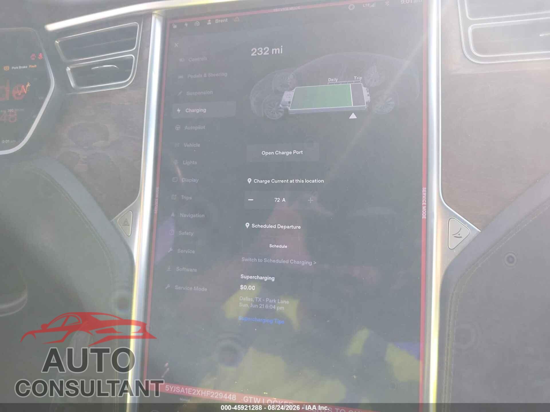 TESLA MODEL S 2017 - 5YJSA1E2XHF229448