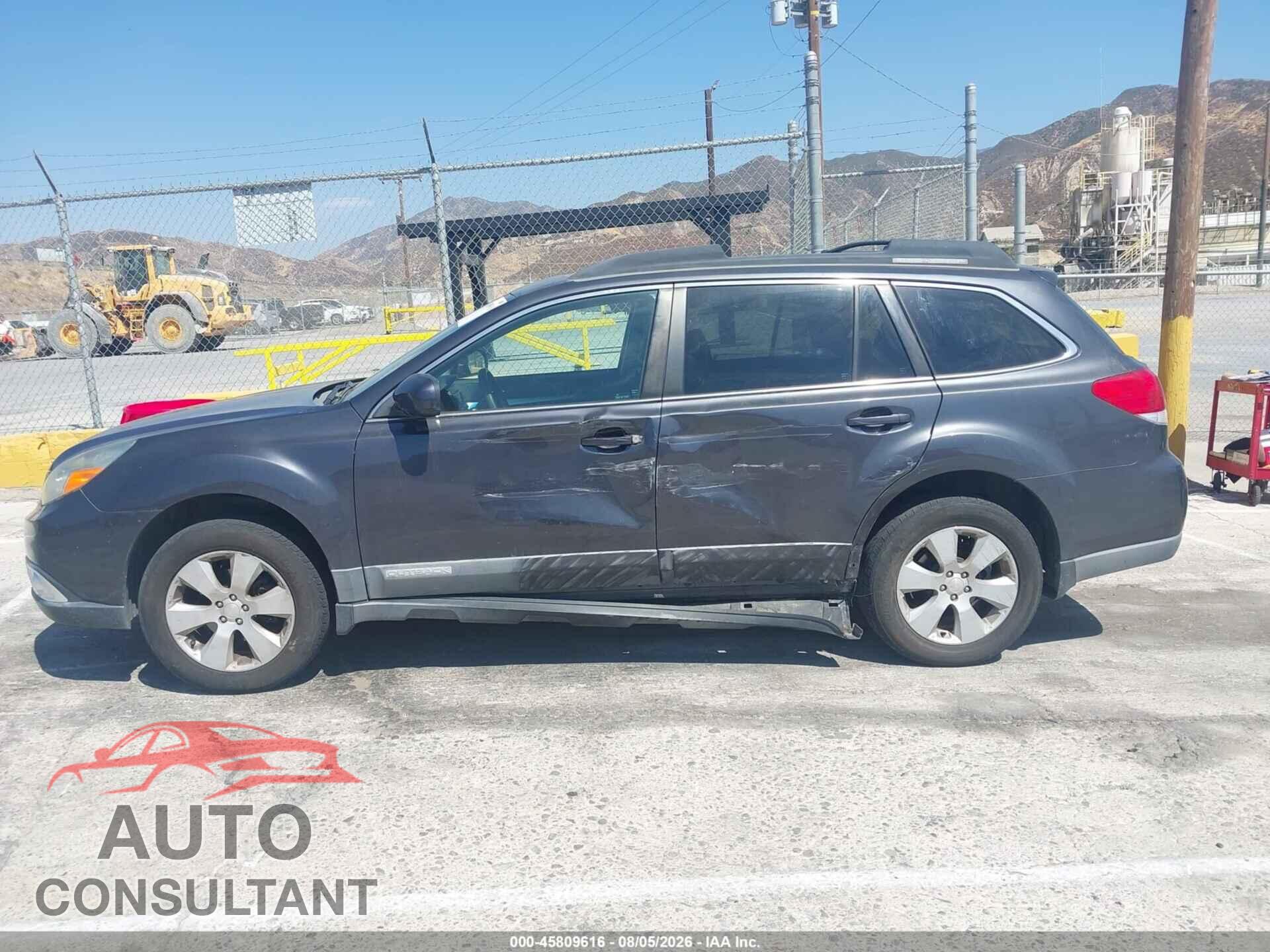 SUBARU OUTBACK 2012 - 4S4BRBGC8C3245444