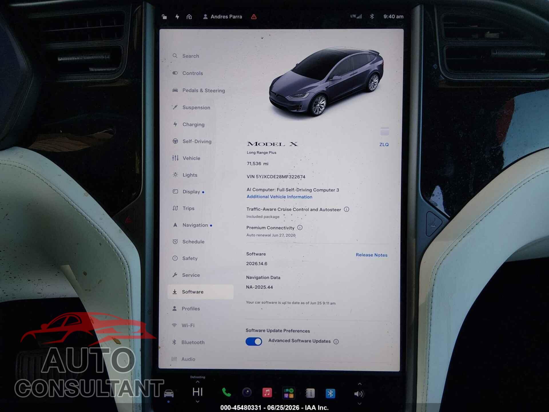 TESLA MODEL X 2021 - 5YJXCDE28MF322674