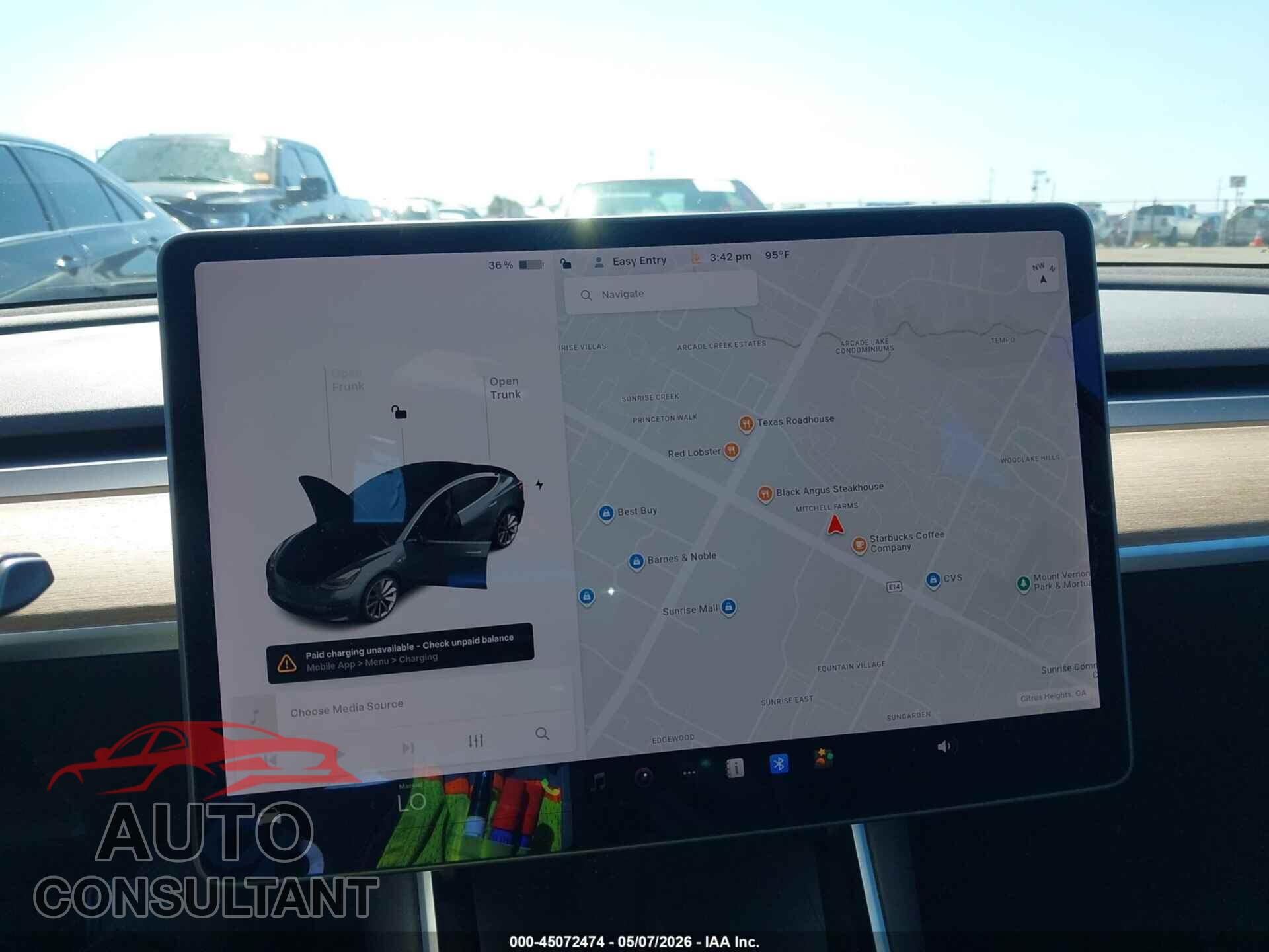 TESLA MODEL 3 2019 - 5YJ3E1EA8KF476054