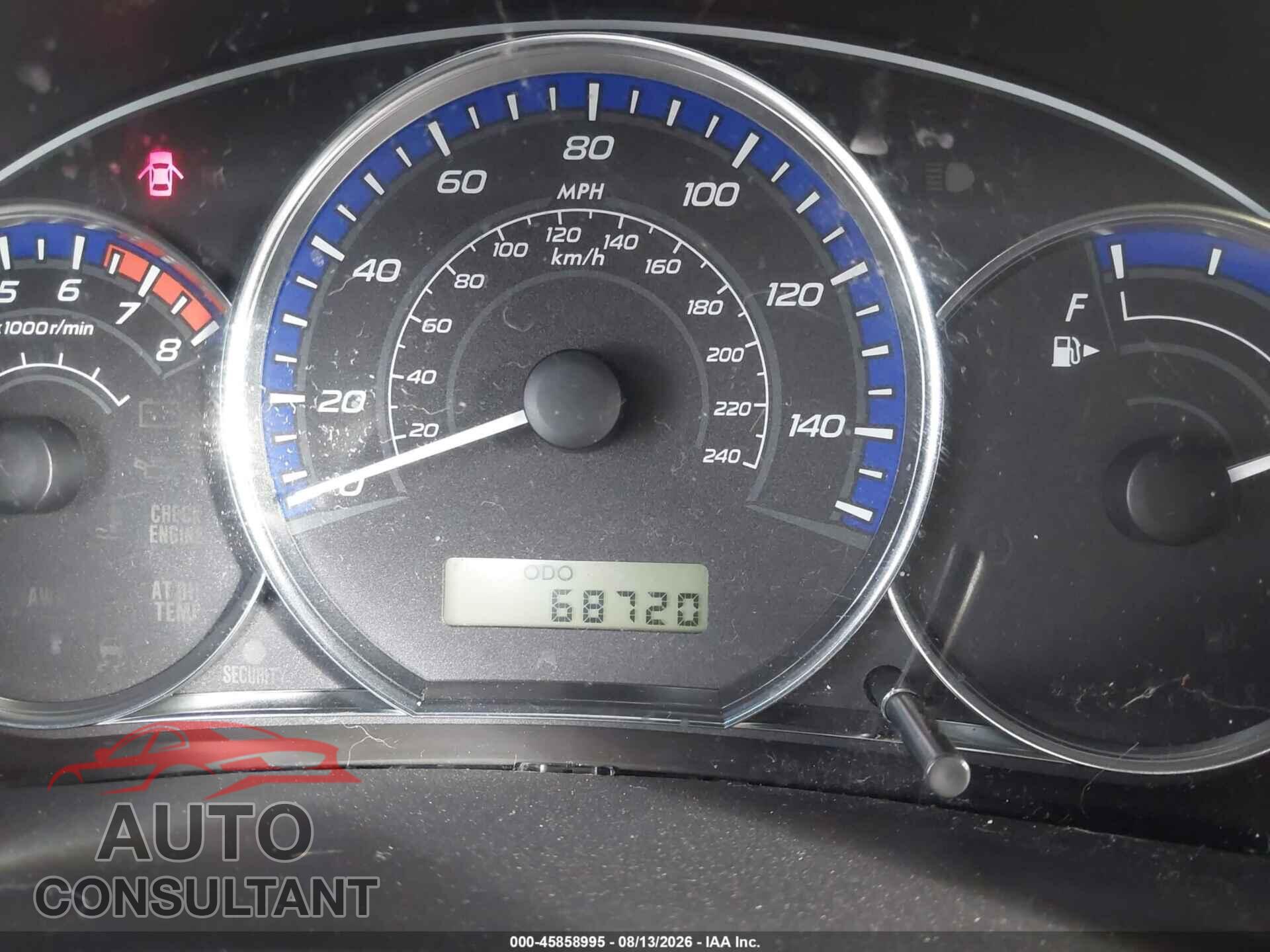 SUBARU FORESTER 2012 - JF2SHABC6CH423896