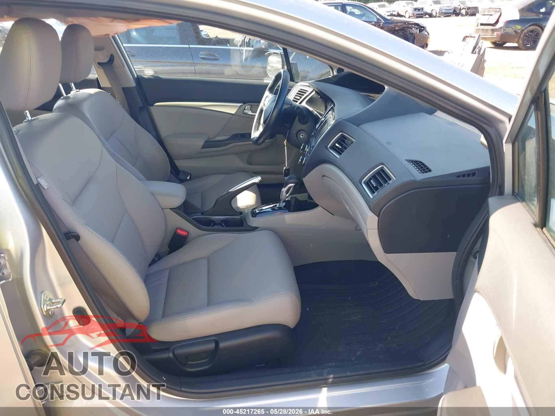 HONDA CIVIC 2013 - 19XFB2F92DE267434
