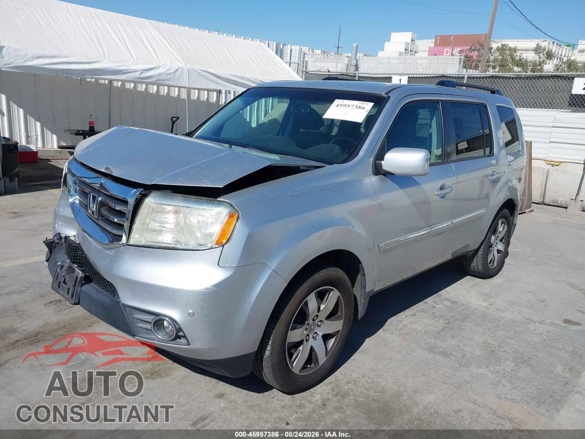 HONDA PILOT 2012 - 5FNYF3H92CB041368