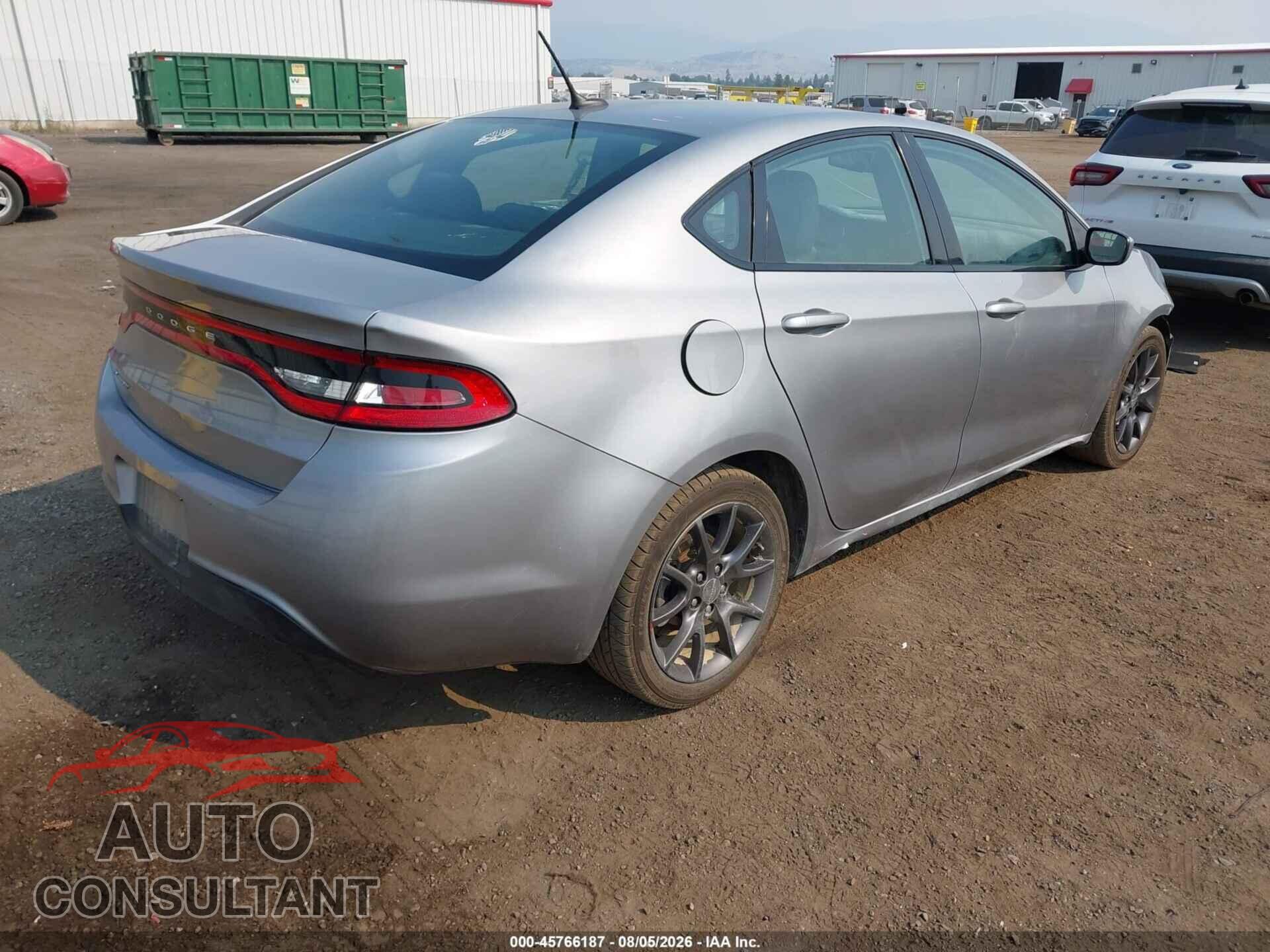 DODGE DART 2016 - 1C3CDFAA2GD656851