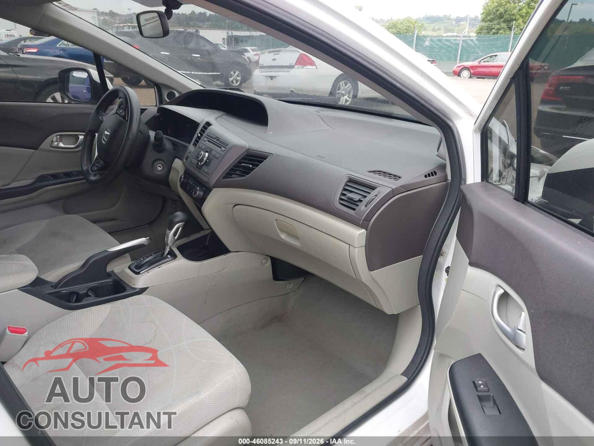 HONDA CIVIC 2012 - 2HGFB2F86CH315867