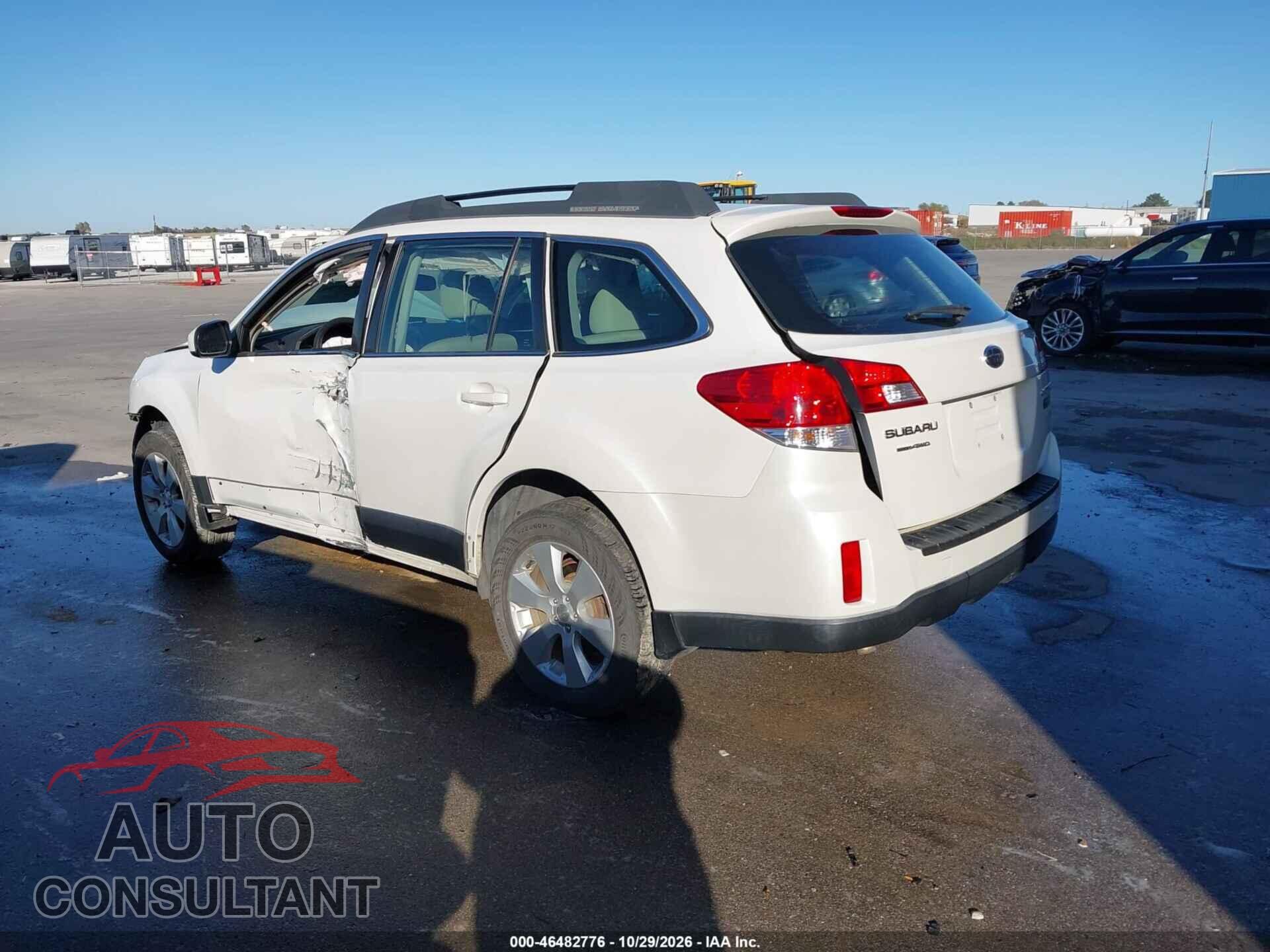 SUBARU OUTBACK 2012 - 4S4BRCAC6C3236580