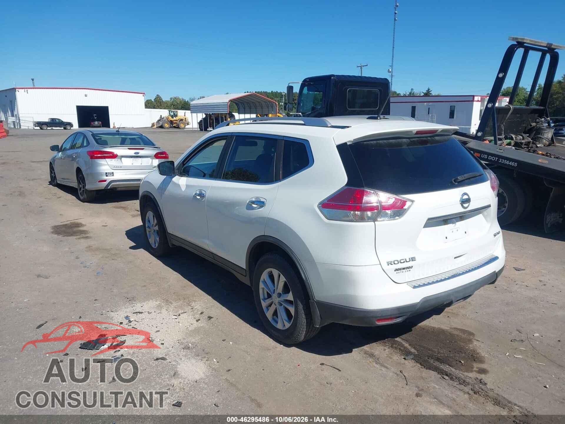 NISSAN ROGUE 2016 - KNMAT2MV3GP693645