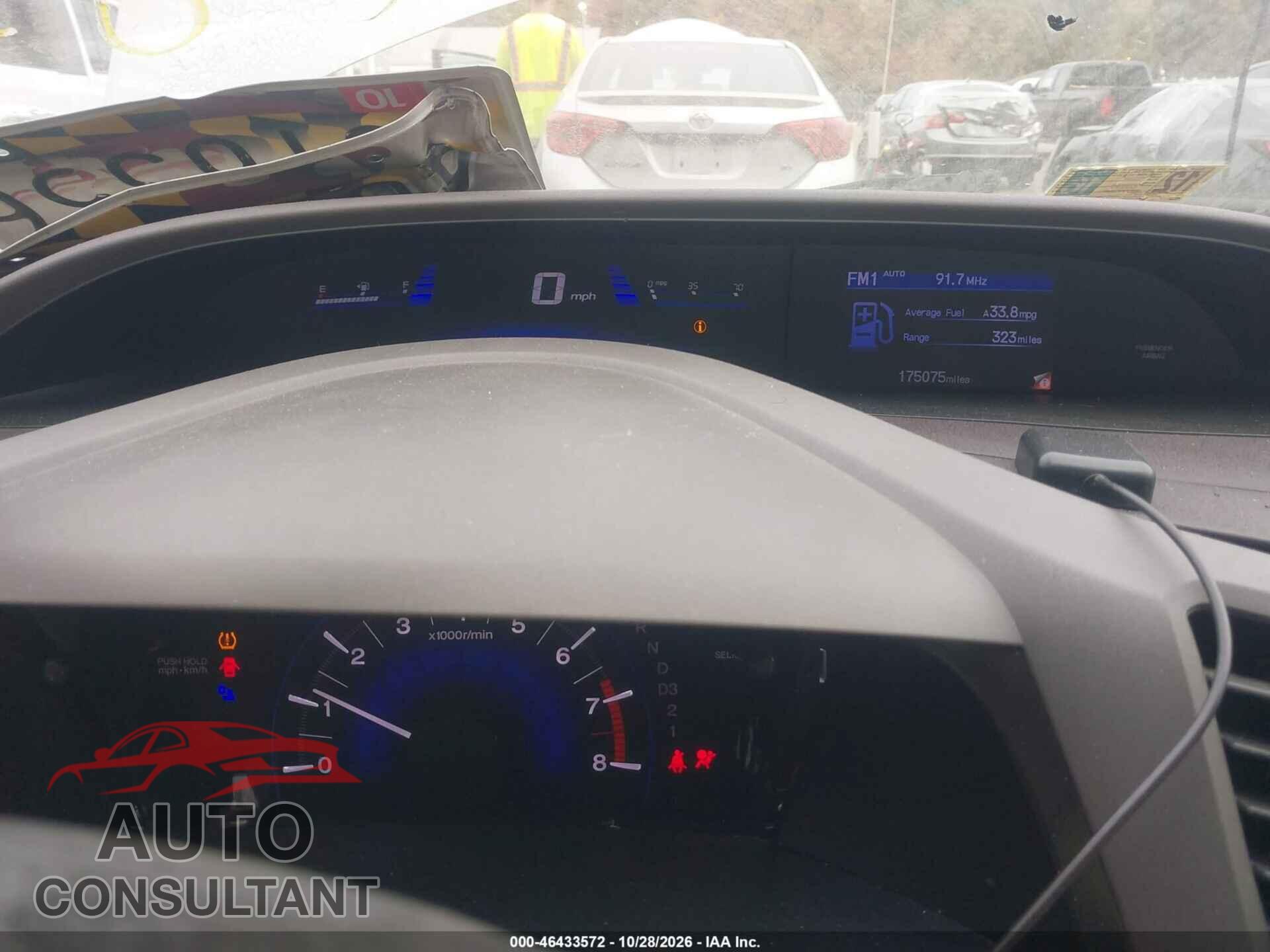 HONDA CIVIC 2012 - 19XFB2F51CE311192