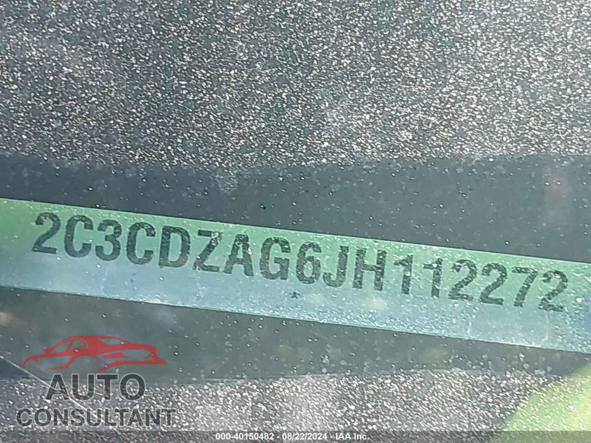 DODGE CHALLENGER 2018 - 2C3CDZAG6JH112272