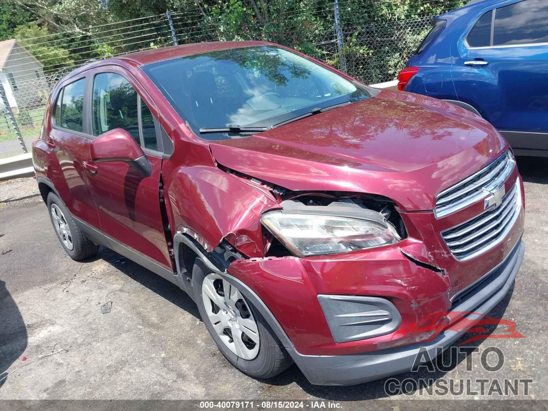 CHEVROLET TRAX 2016 - 3GNCJKSB3GL272194