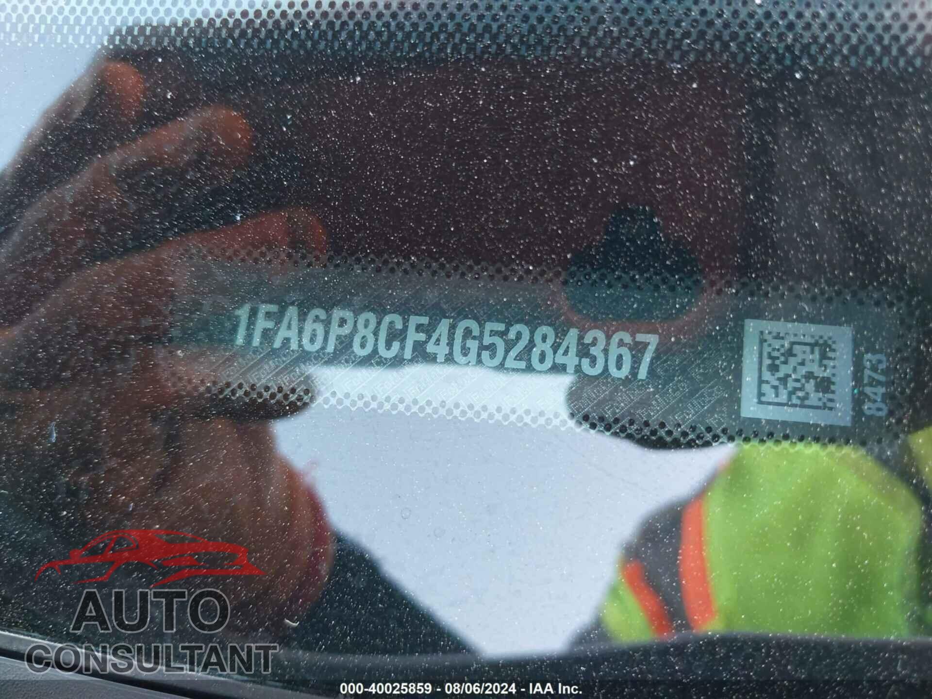 FORD MUSTANG 2016 - 1FA6P8CF4G5284367