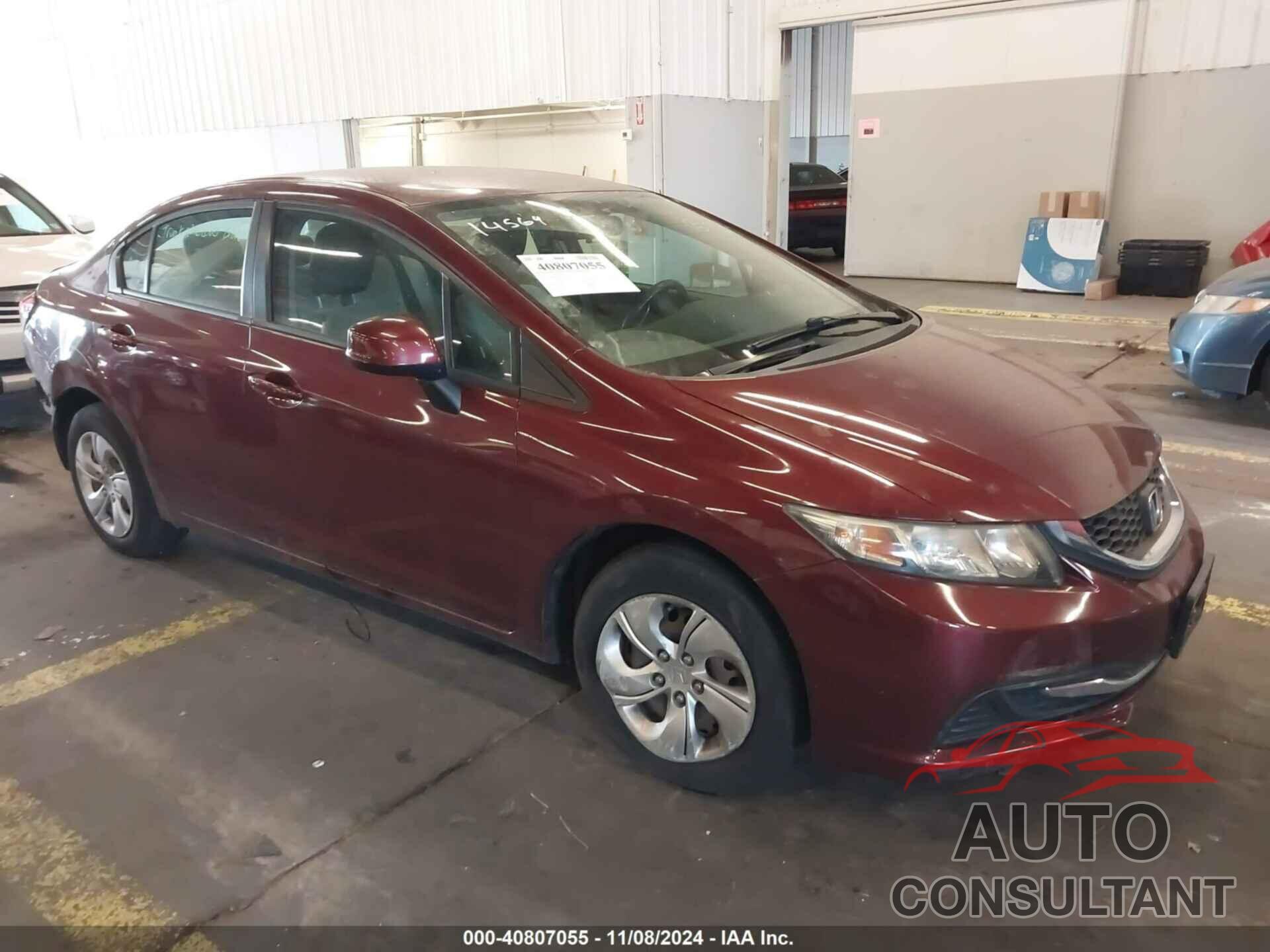 HONDA CIVIC 2013 - 2HGFB2F54DH573750