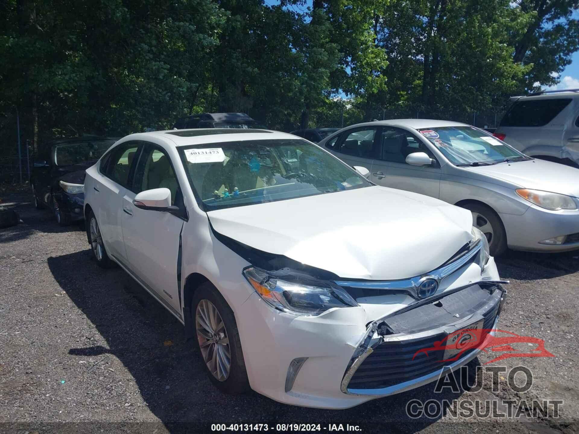 TOYOTA AVALON HYBRID 2018 - 4T1BD1EBXJU063545