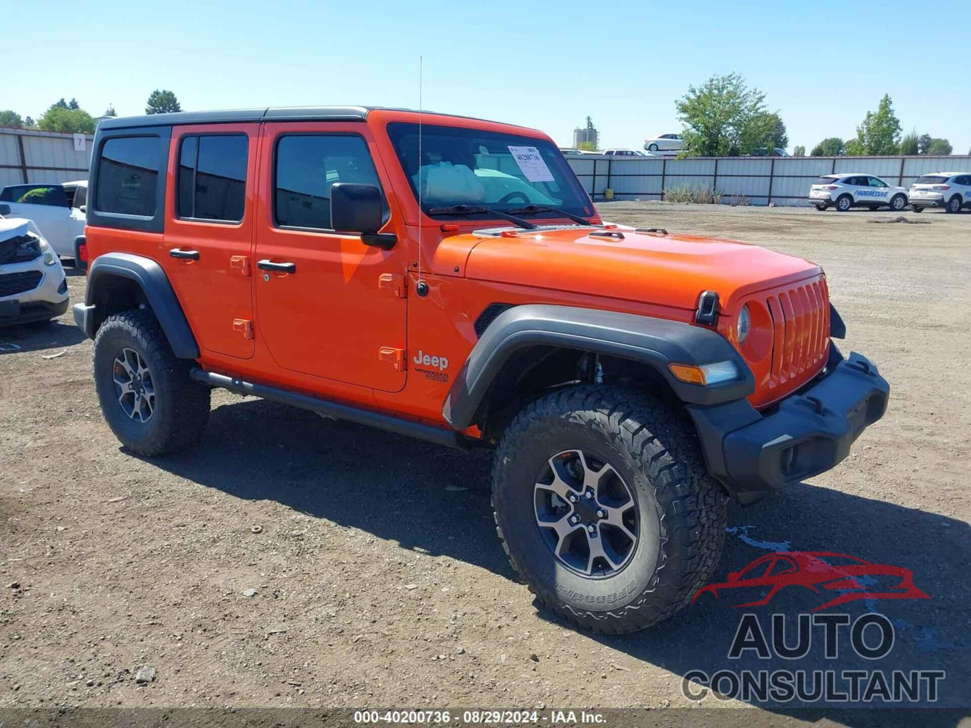 JEEP WRANGLER UNLIMITED 2018 - 1C4HJXDG3JW272847