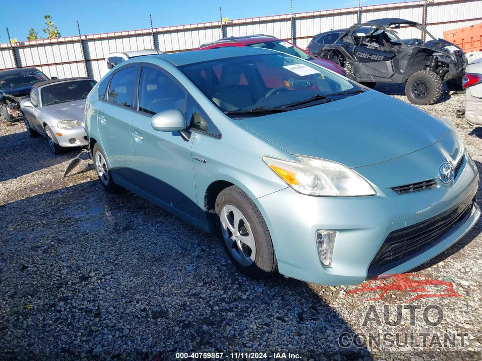 TOYOTA PRIUS 2012 - JTDKN3DU3C5395209