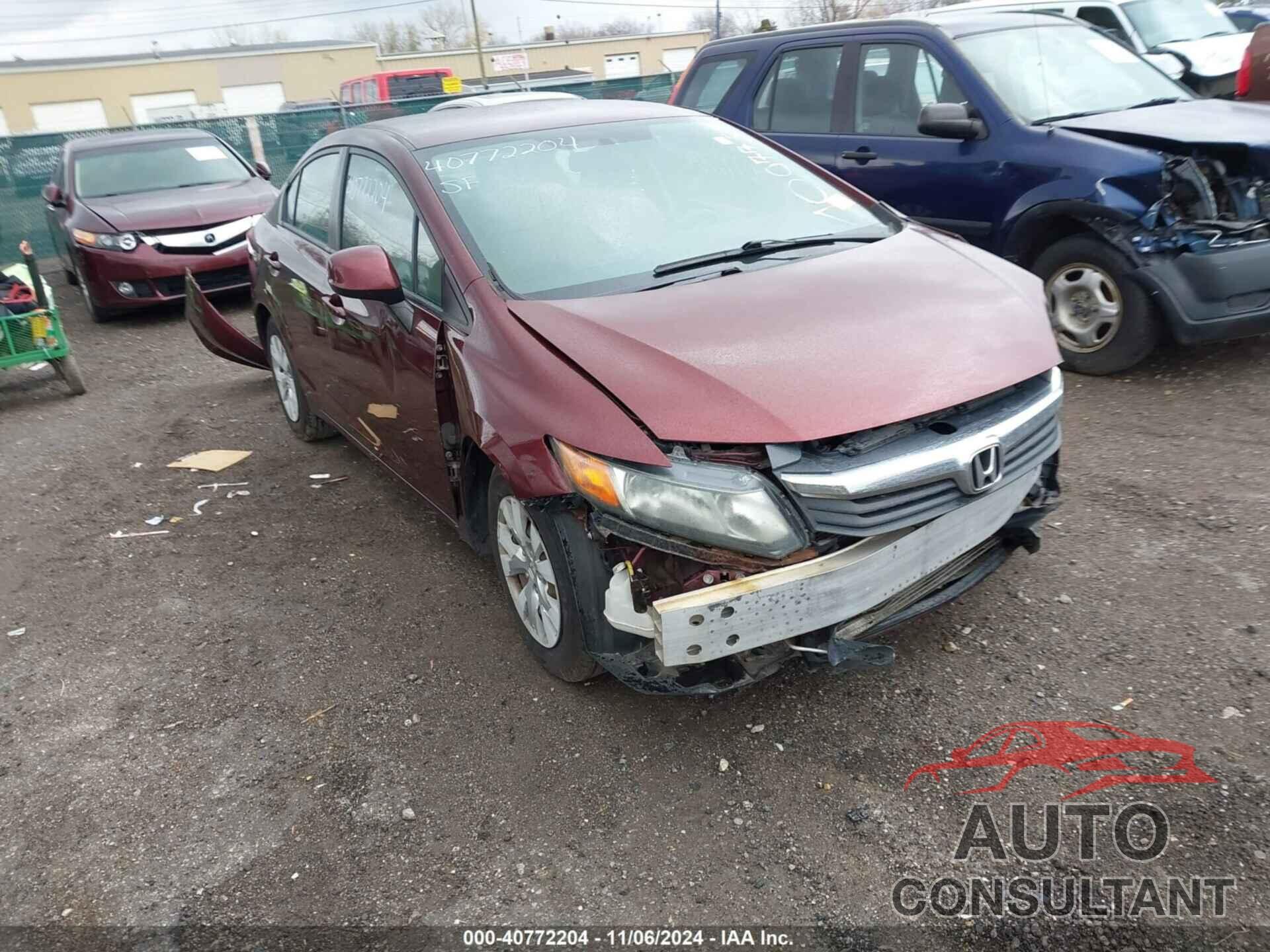 HONDA CIVIC 2012 - 19XFB2F57CE100773