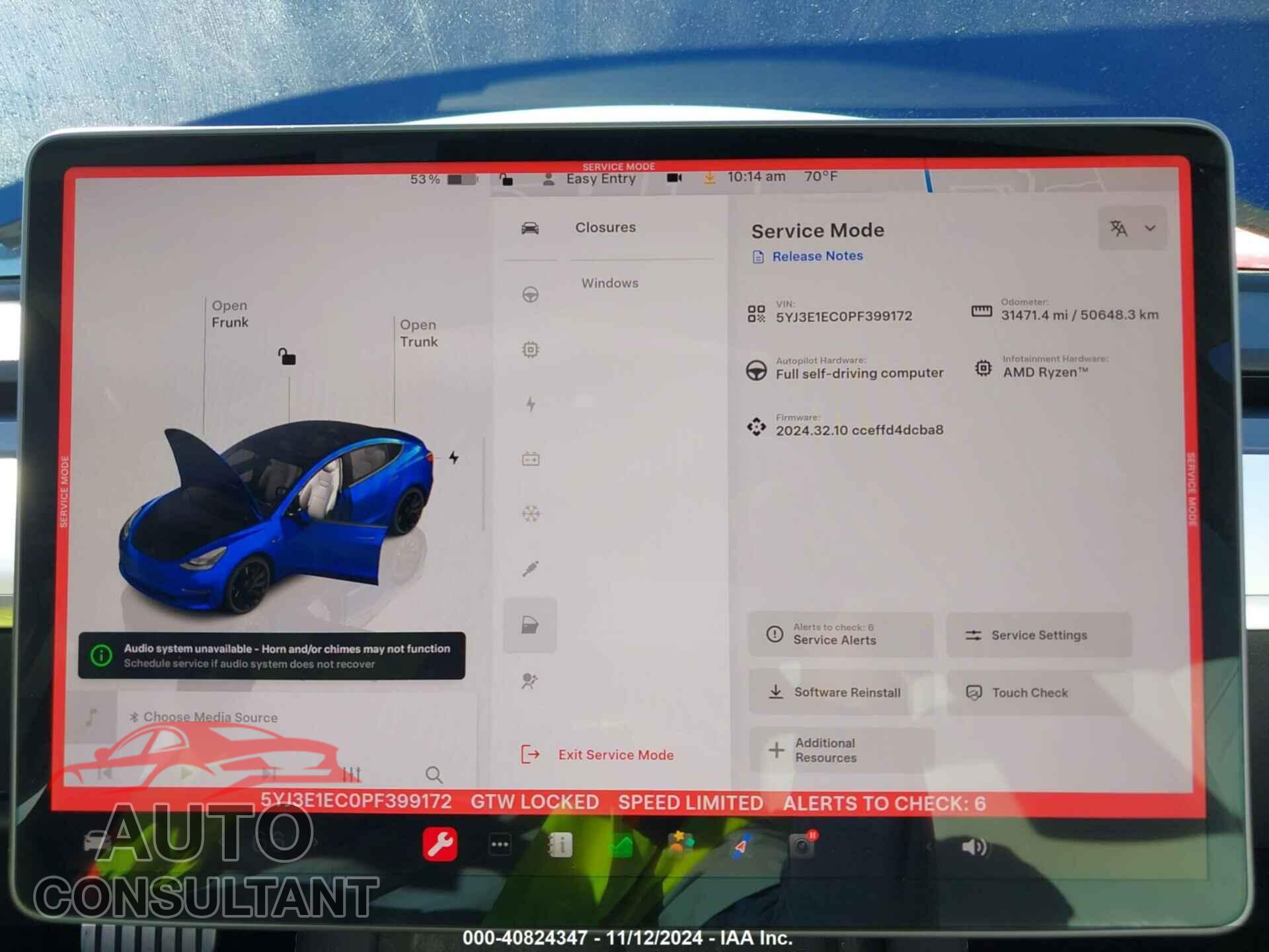 TESLA MODEL 3 2023 - 5YJ3E1EC0PF399172