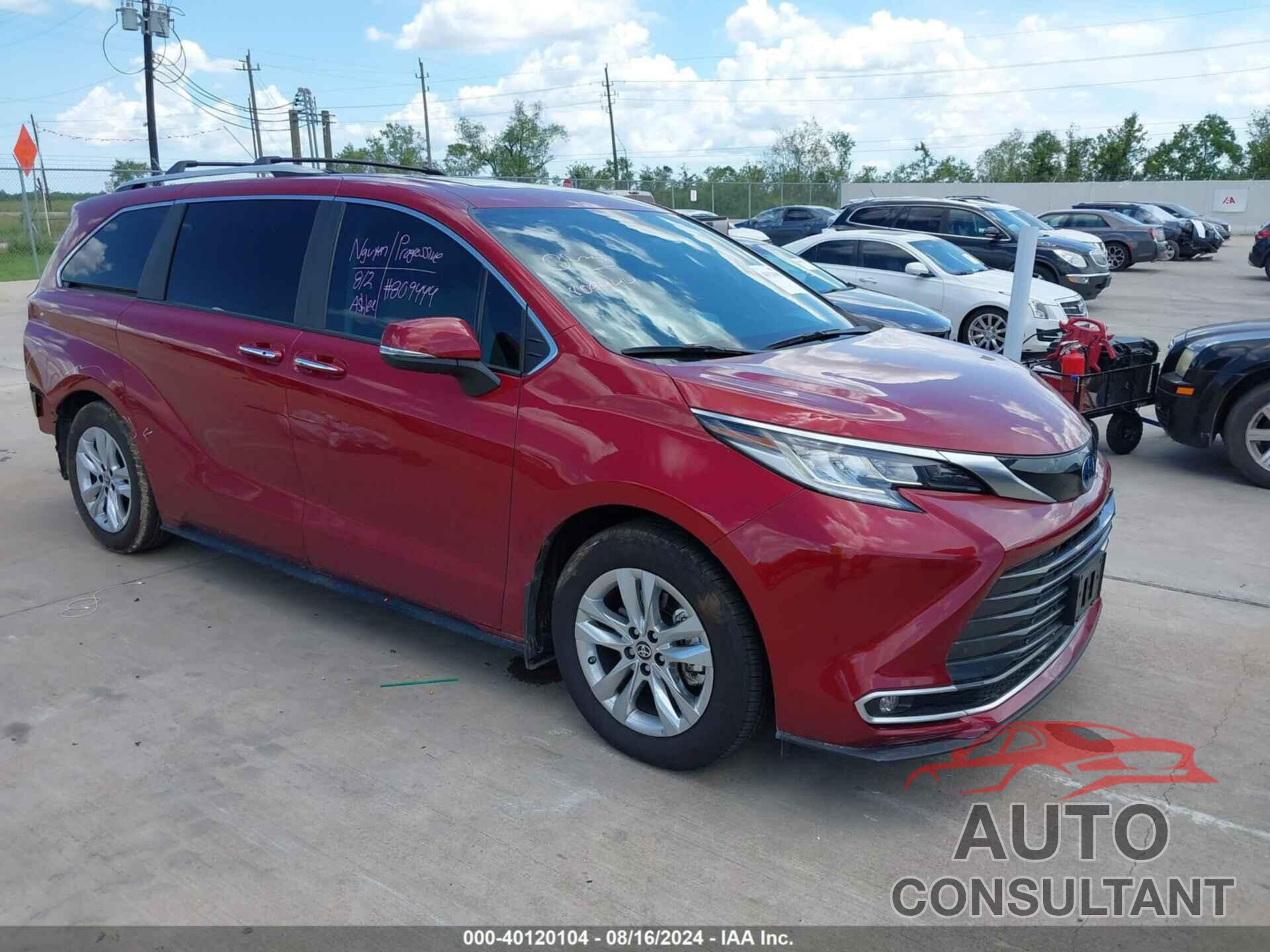 TOYOTA SIENNA 2024 - 5TDZRKEC0RS185382