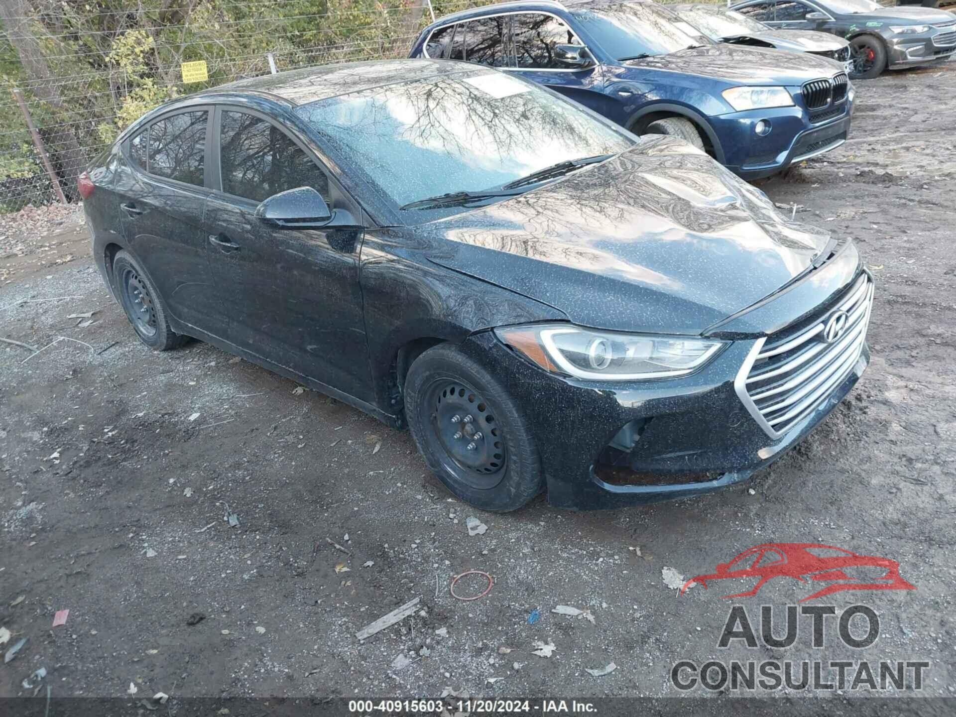 HYUNDAI ELANTRA 2017 - KMHD74LF5HU367254