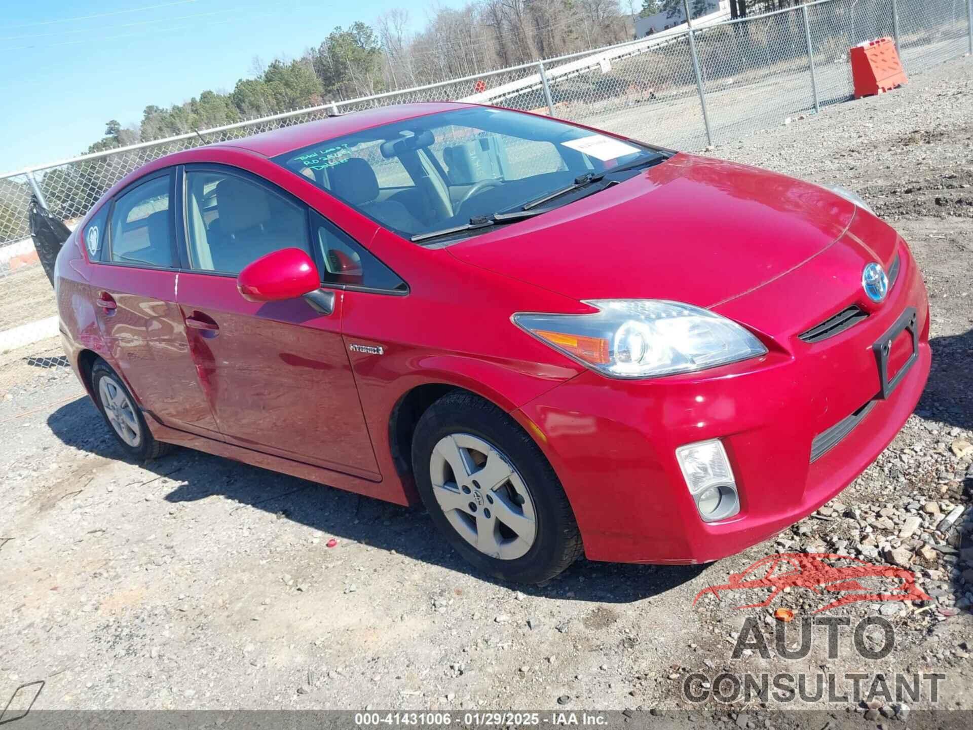 TOYOTA PRIUS 2011 - JTDKN3DU6B5342874