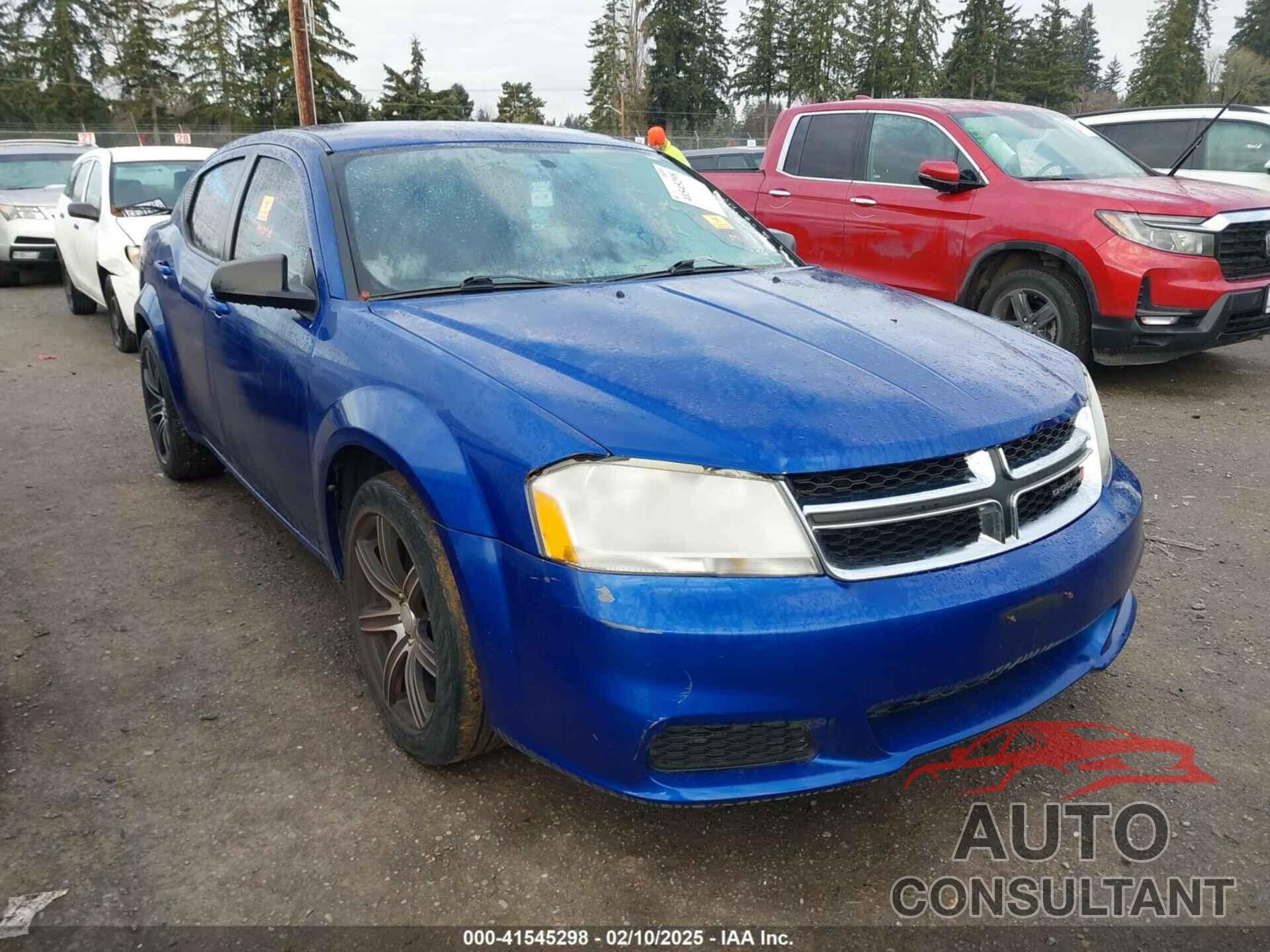 DODGE AVENGER 2013 - 1C3CDZAB9DN644292