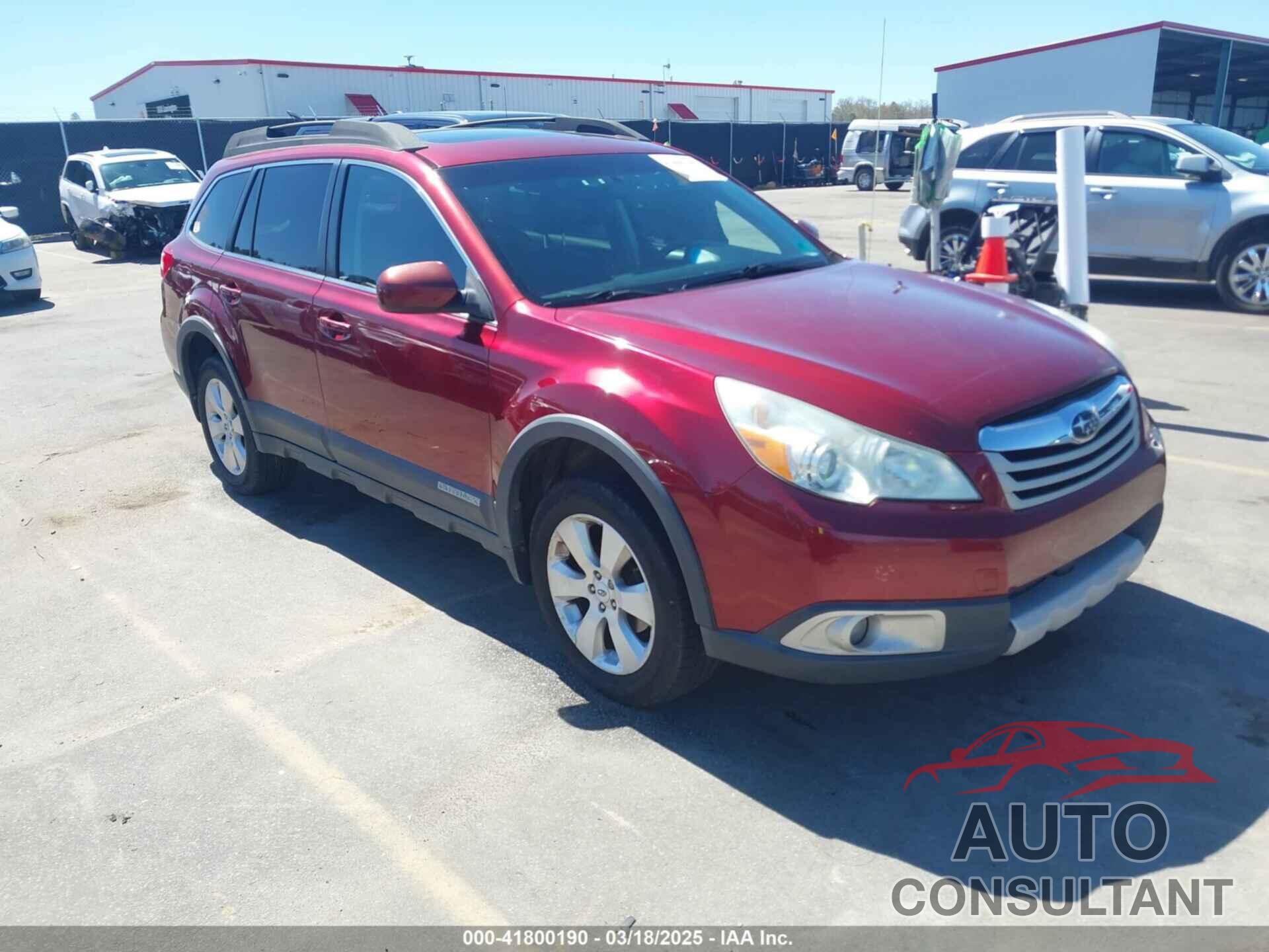 SUBARU OUTBACK 2012 - 4S4BRBKC7C3261268