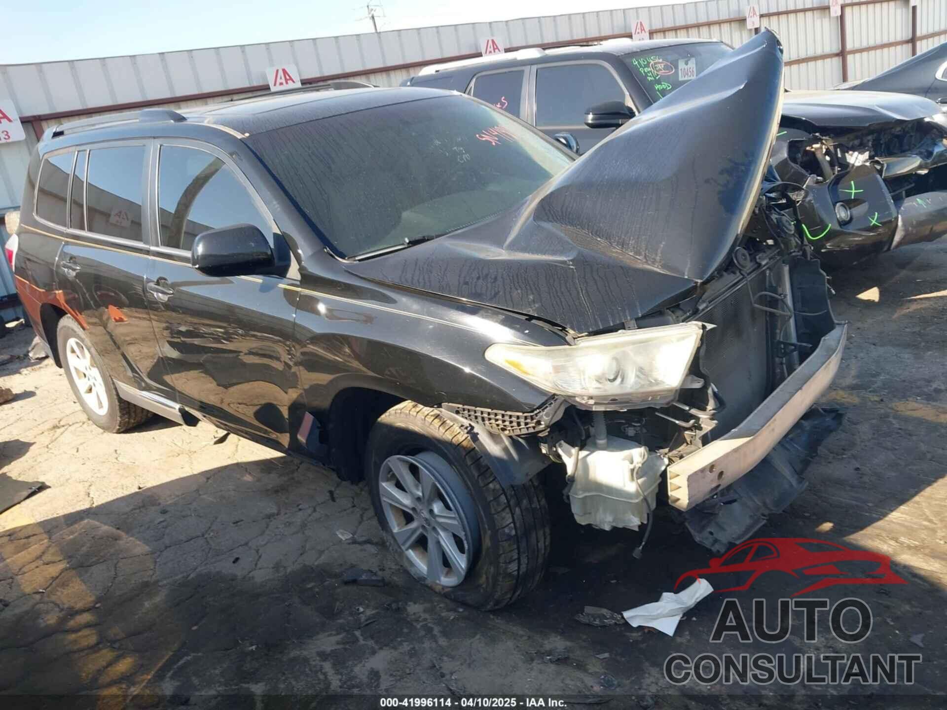 TOYOTA HIGHLANDER 2012 - 5TDZK3EH5CS083041