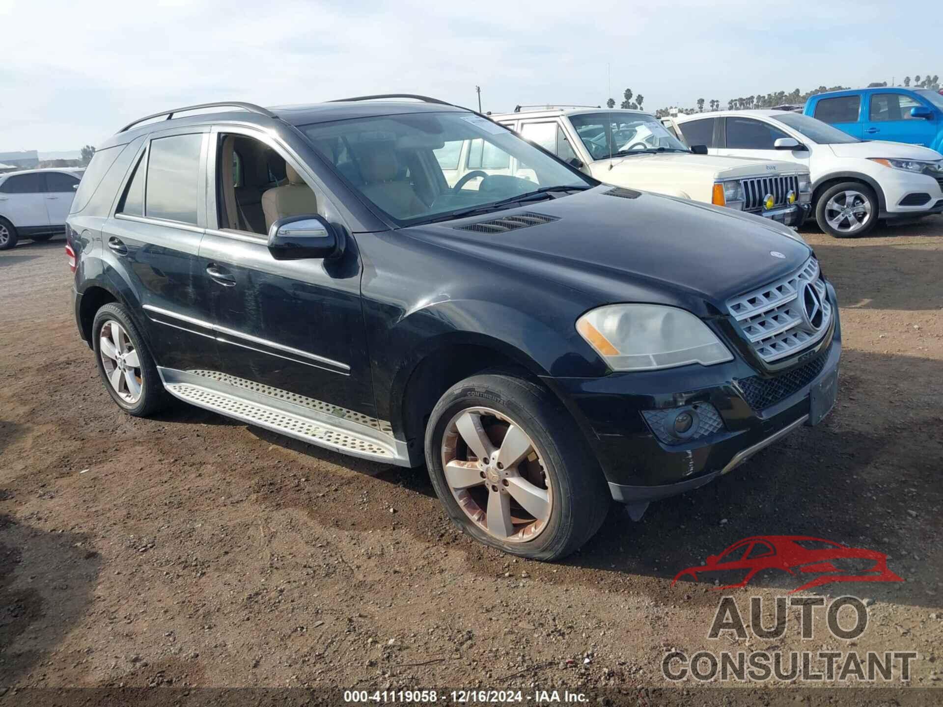MERCEDES-BENZ ML 350 2009 - 4JGBB56E39A512387