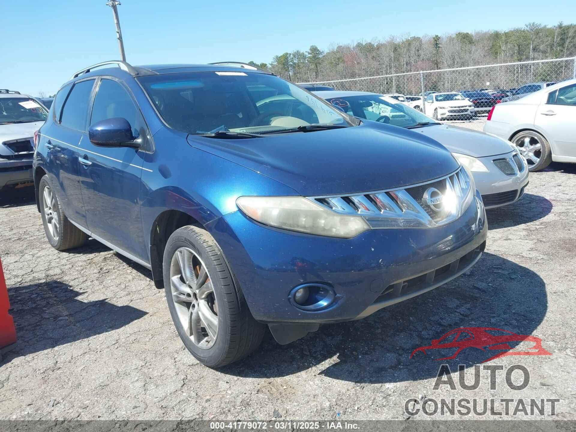 NISSAN MURANO 2010 - JN8AZ1MU0AW014156