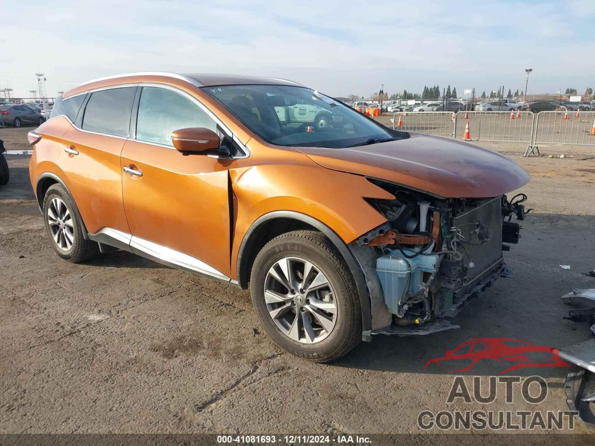 NISSAN MURANO 2015 - 5N1AZ2MHXFN279745