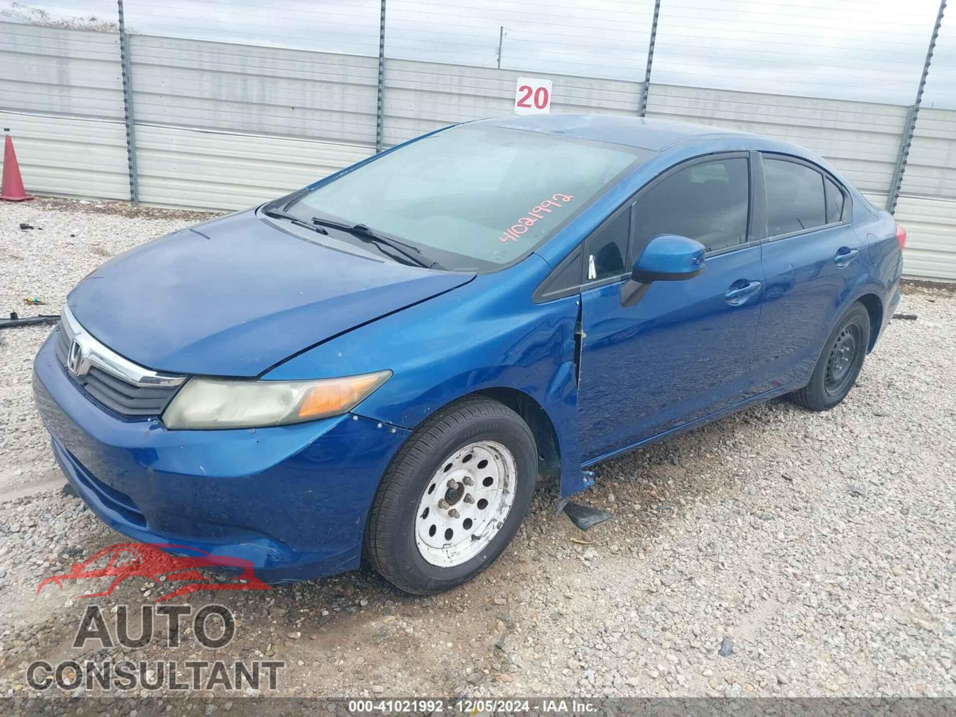 HONDA CIVIC 2012 - 19XFB2F59CE034307