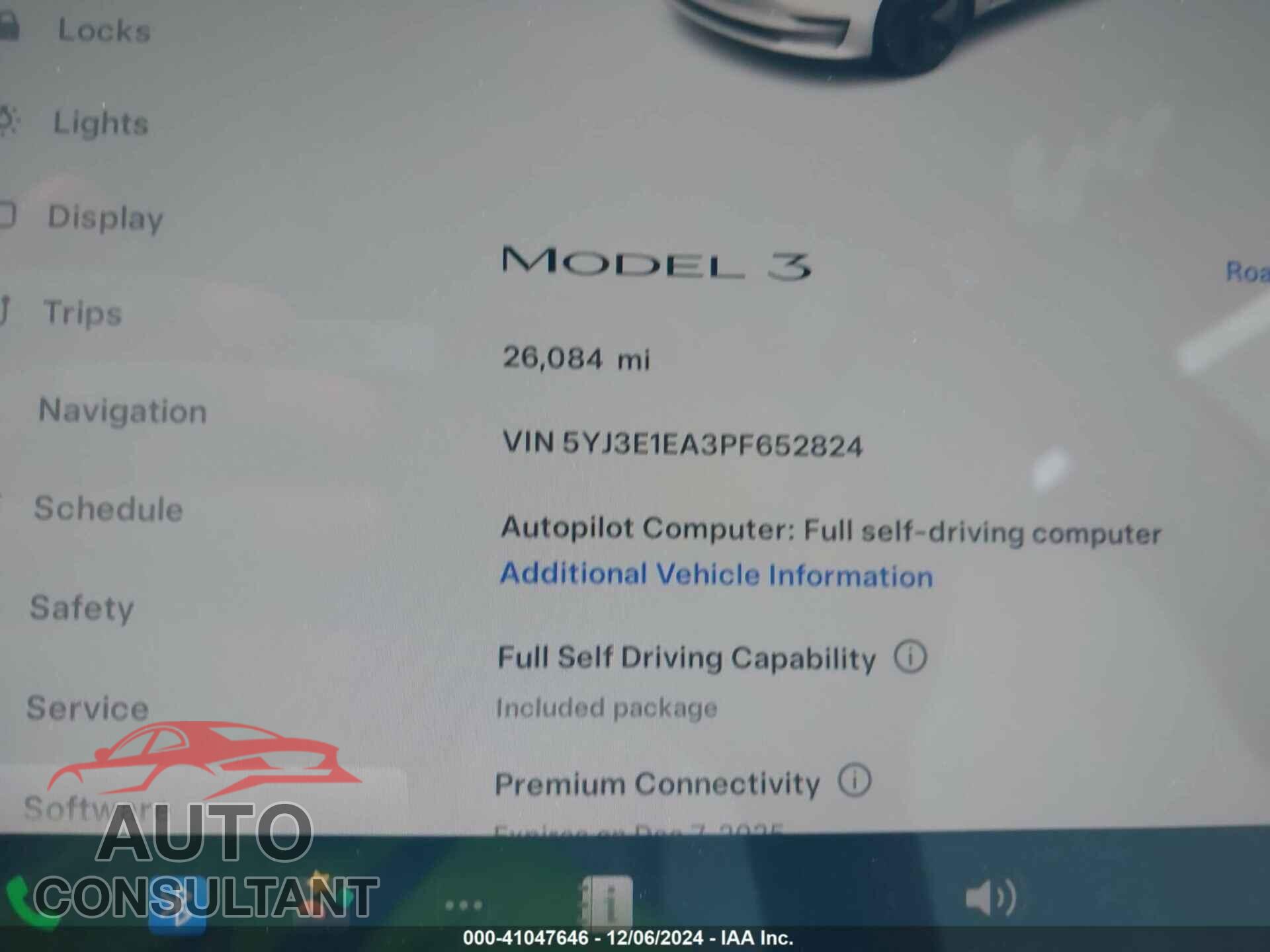 TESLA MODEL 3 2023 - 5YJ3E1EA3PF652824