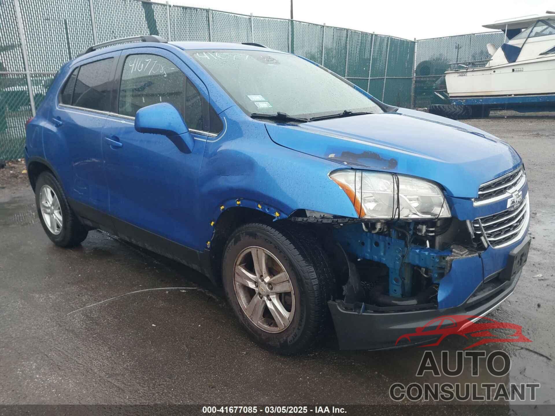 CHEVROLET TRAX 2016 - KL7CJLSB9GB569824